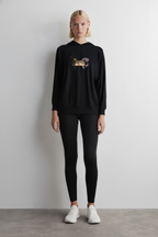 KAEL - OVERSİZE SWEATSHİRT - TOJİ Yeniden Yapılandırılmış Nakış