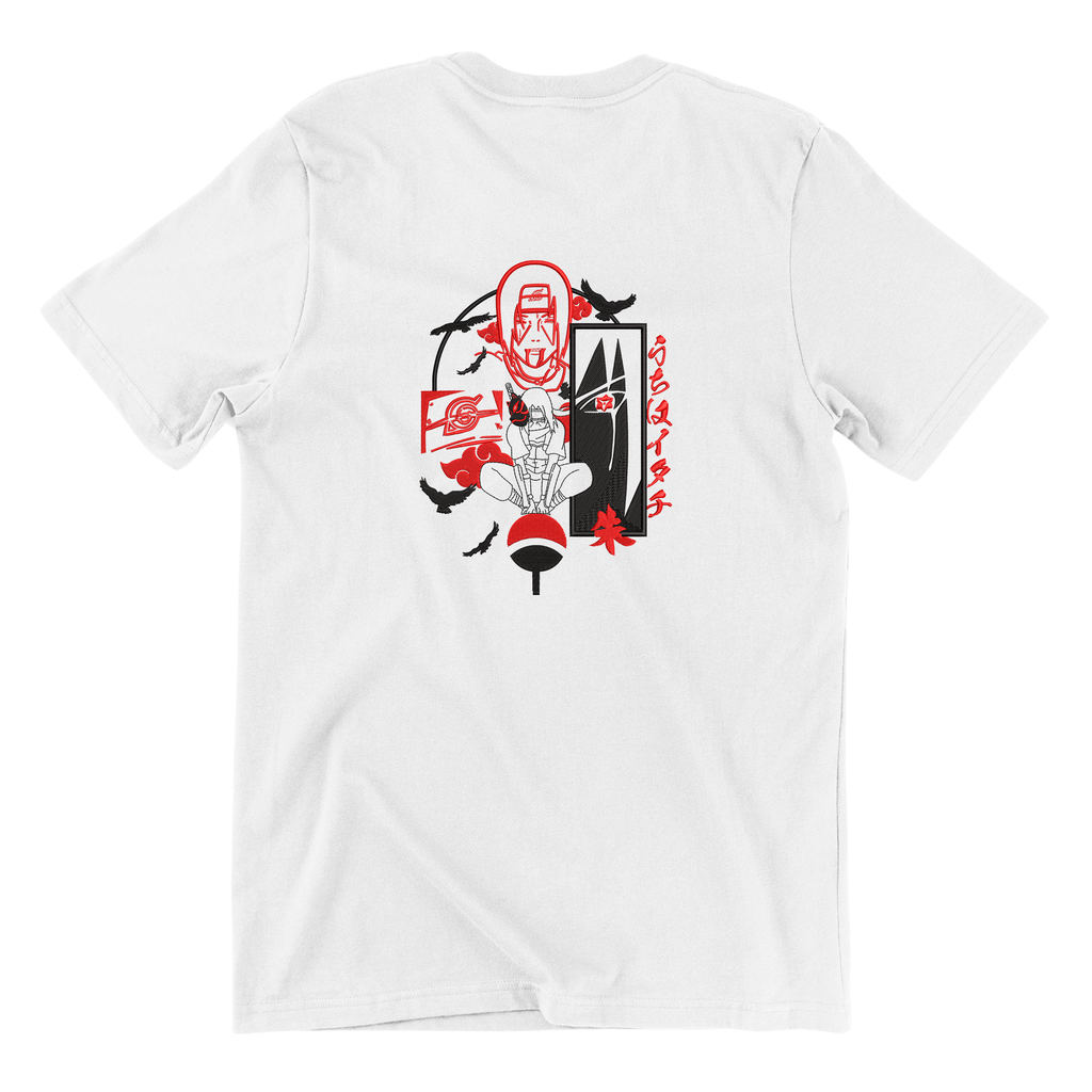 KAEL - Uchiha Itachi Oversize Tshirt Yeniden Yapılandırılmış Nakış