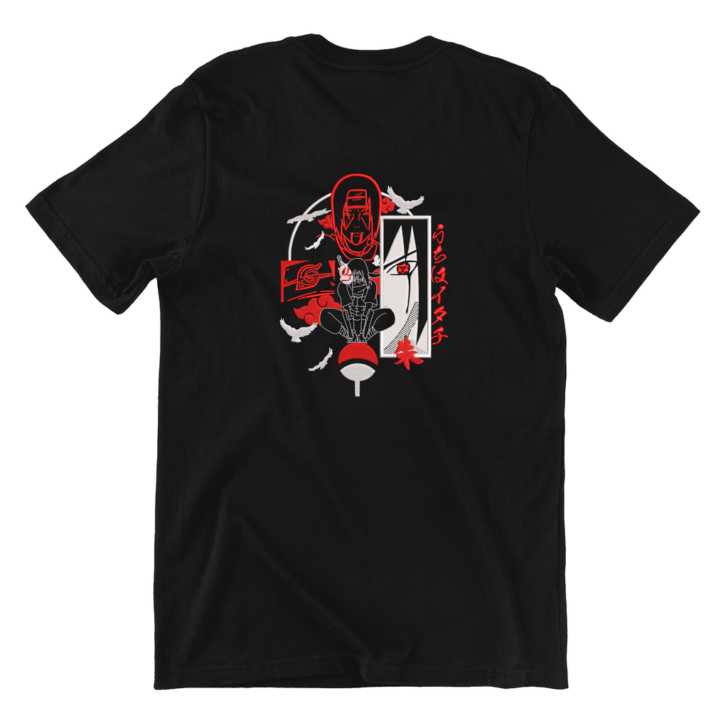KAEL - Uchiha Itachi Oversize Tshirt Yeniden Yapılandırılmış Nakış