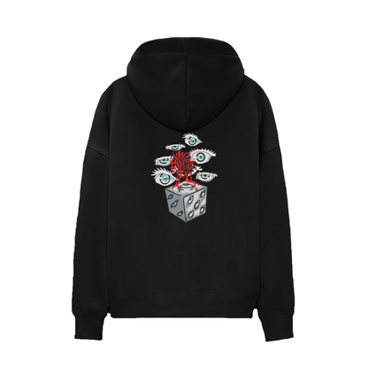 KAEL - OVERSİZE SWEATSHİRT - Gojo Satoru Prison Realm Yeniden Yapılandırılmış Nakış