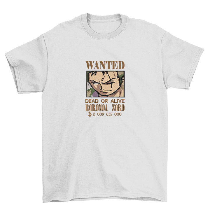 KAEL - Roronoa Zoro Bounty Oversize Tshirt Yeniden Yapılandırılmış Nakış