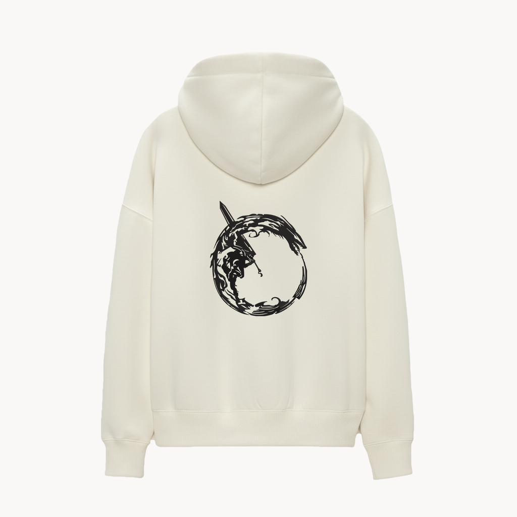 KAEL - OVERSİZE SWEATSHİRT - Guts Dragon Form Yeniden Yapılandırılmış Nakış