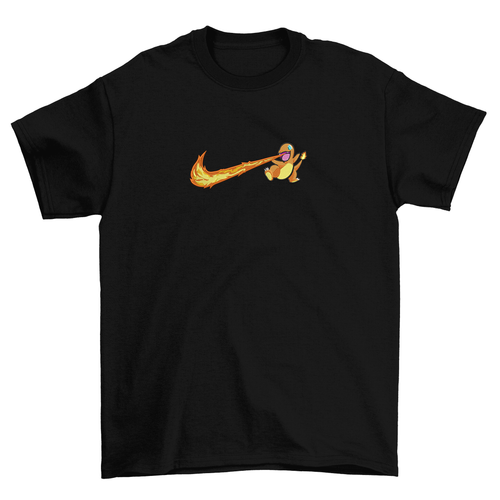 KAEL - Charmender Oversize Tshirt Yeniden Yapılandırılmış Nakış