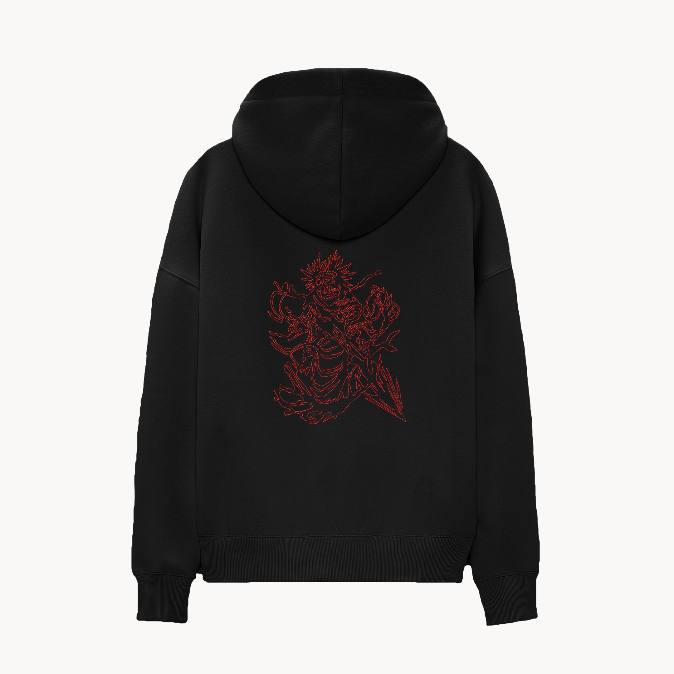 KAEL - OVERSİZE SWEATSHİRT - Choso Yeniden Yapılandırılmış Nakış