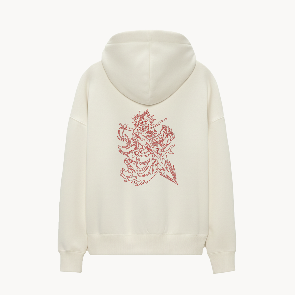 KAEL - OVERSİZE SWEATSHİRT - Choso Yeniden Yapılandırılmış Nakış