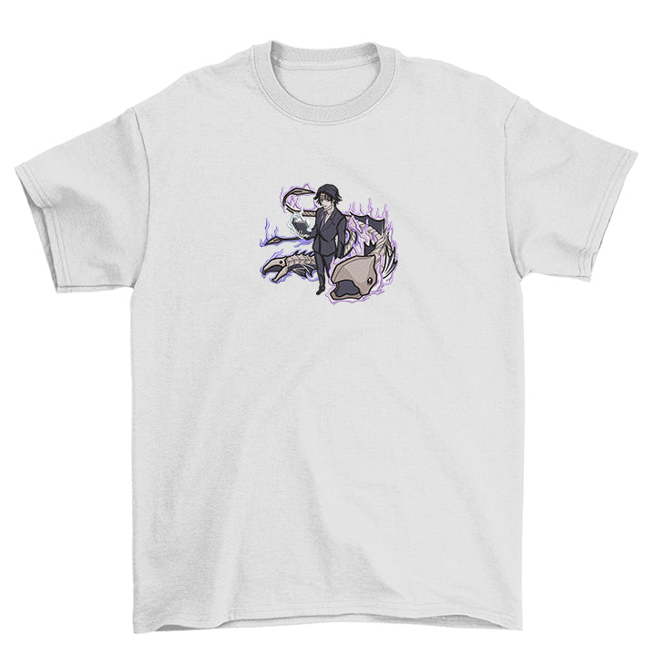 KAEL - Chrollo Lucifer Oversize Tshirt Yeniden Yapılandırılmış Nakış