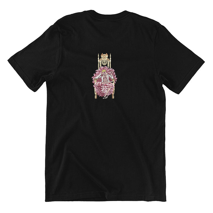 KAEL - Donquixote Doflamingo Oversize Tshirt Yeniden Yapılandırılmış Nakış