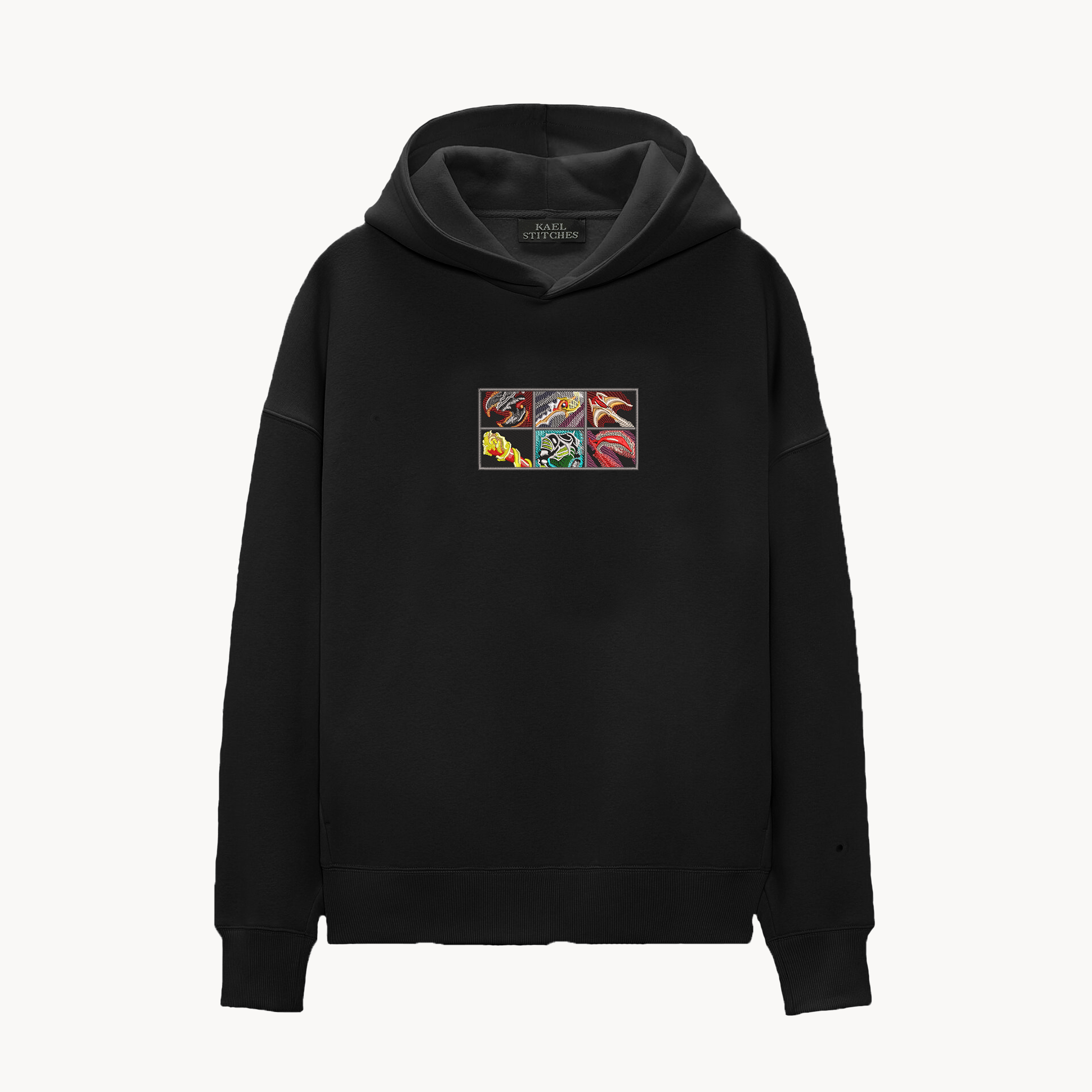 KAEL - OVERSİZE SWEATSHİRT - DOTA2 ITEMS Yeniden Yapılandırılmış Nakış