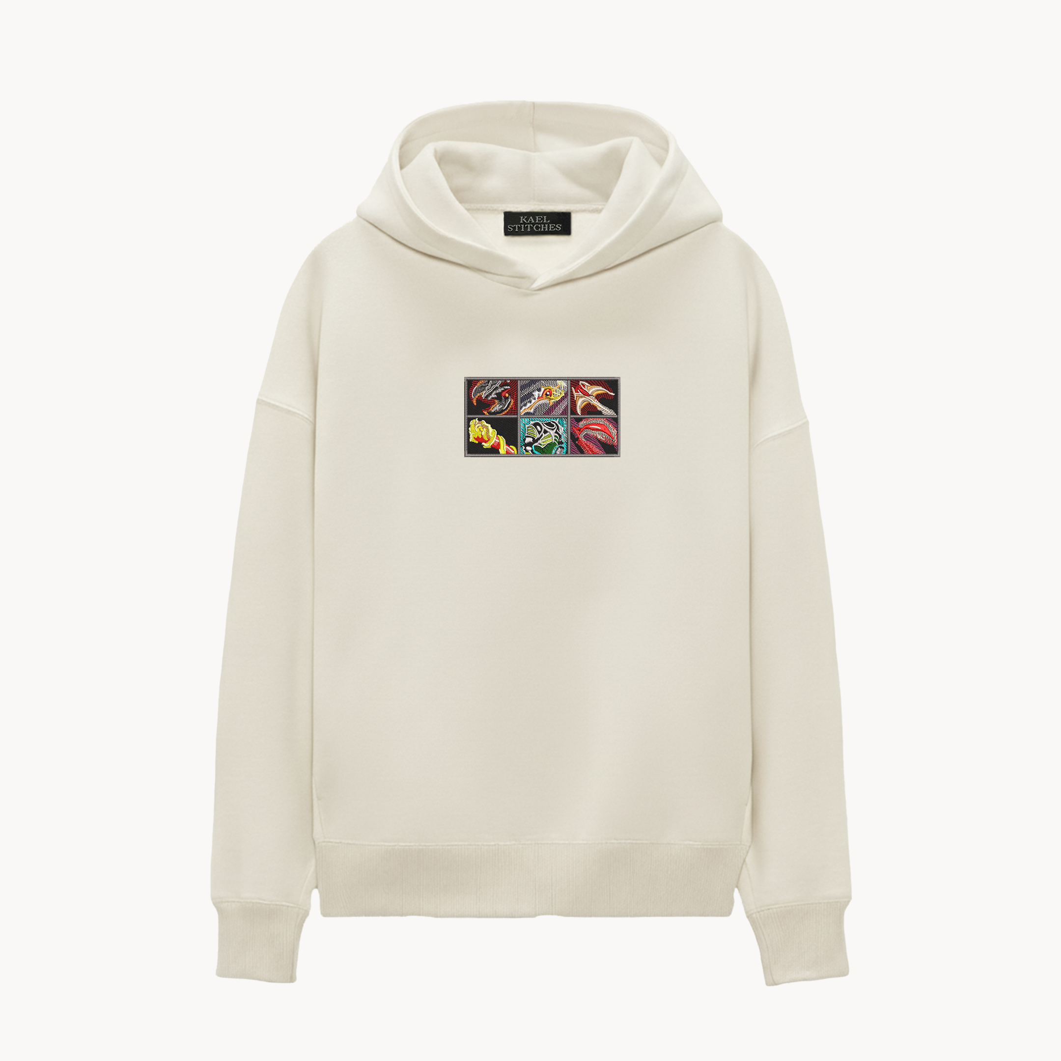 KAEL - OVERSİZE SWEATSHİRT - DOTA2 ITEMS Yeniden Yapılandırılmış Nakış