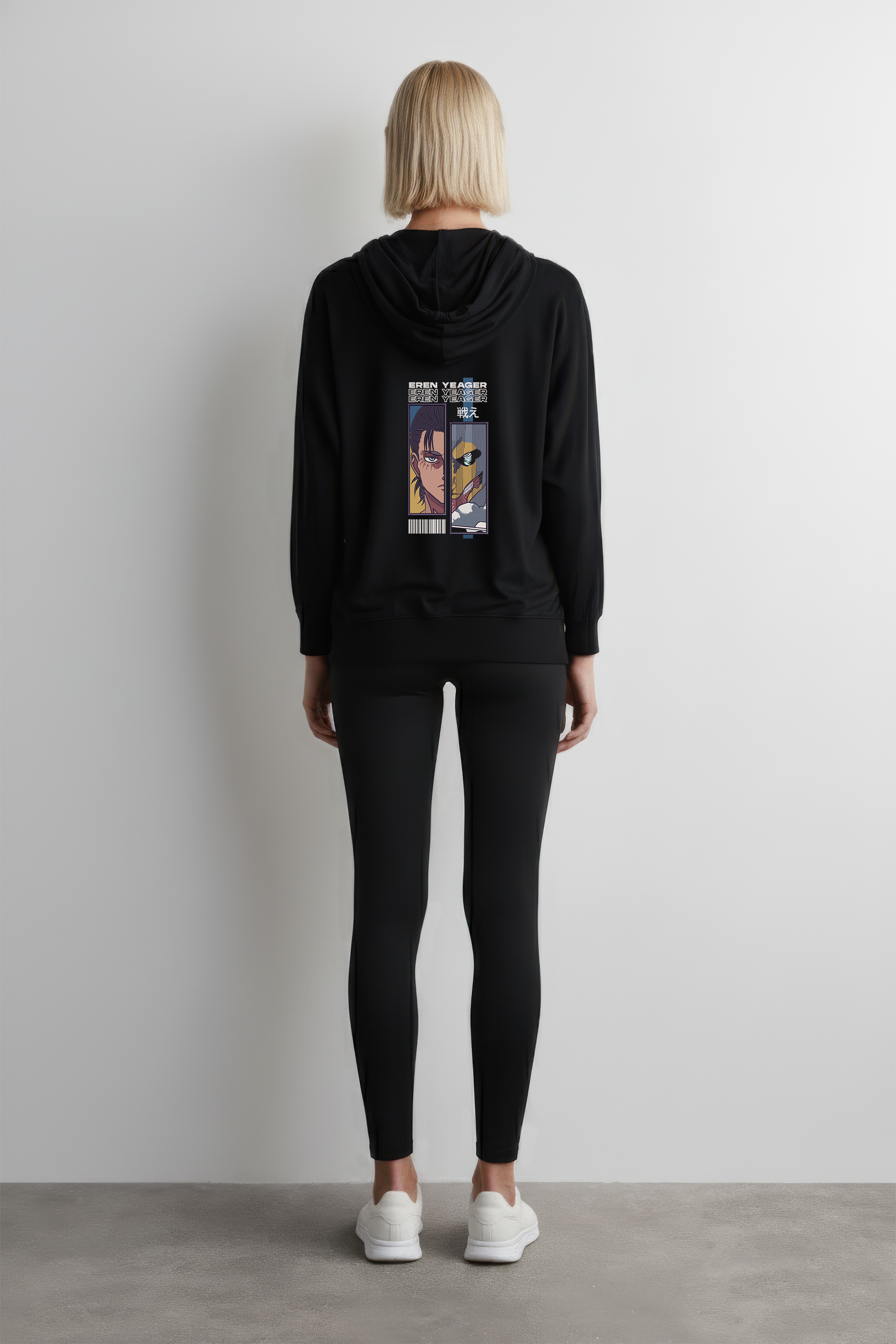 KAEL - OVERSİZE SWEATSHİRT - Eren Yeager Yeniden Yapılandırılmış Nakış