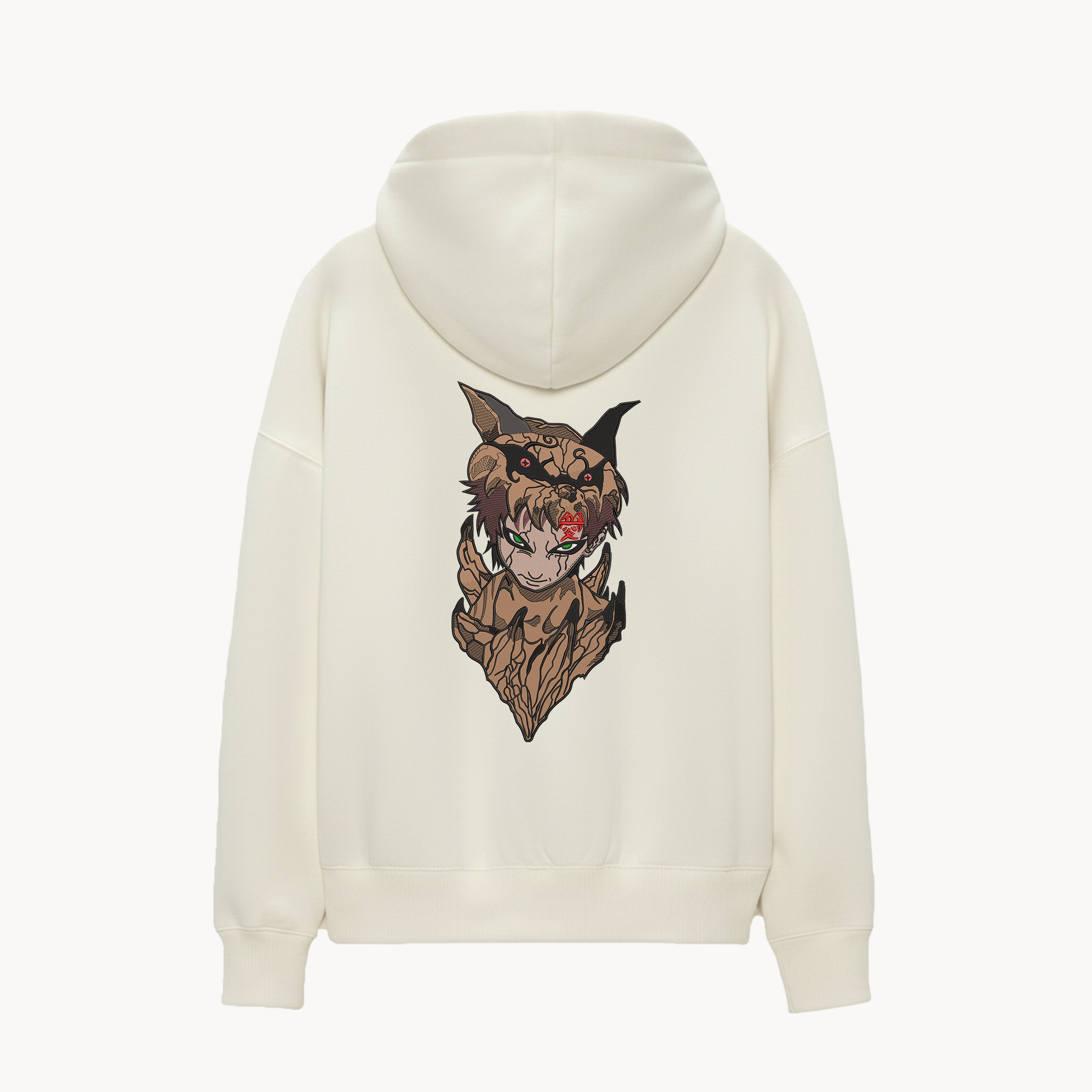 KAEL - OVERSİZE SWEATSHİRT - GAARA x SHUKAKU Yeniden Yapılandırılmış Nakış