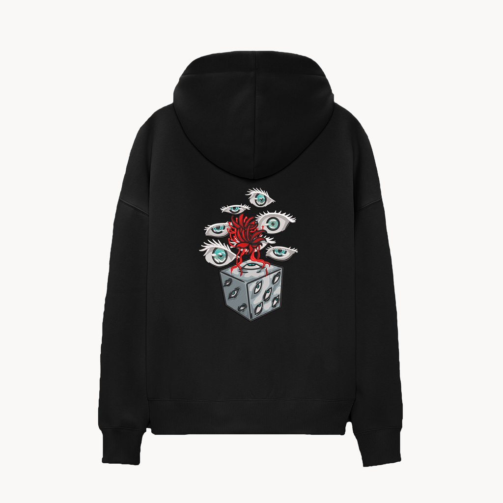 KAEL - OVERSİZE SWEATSHİRT - Gojo Satoru Prison Realm Yeniden Yapılandırılmış Nakış