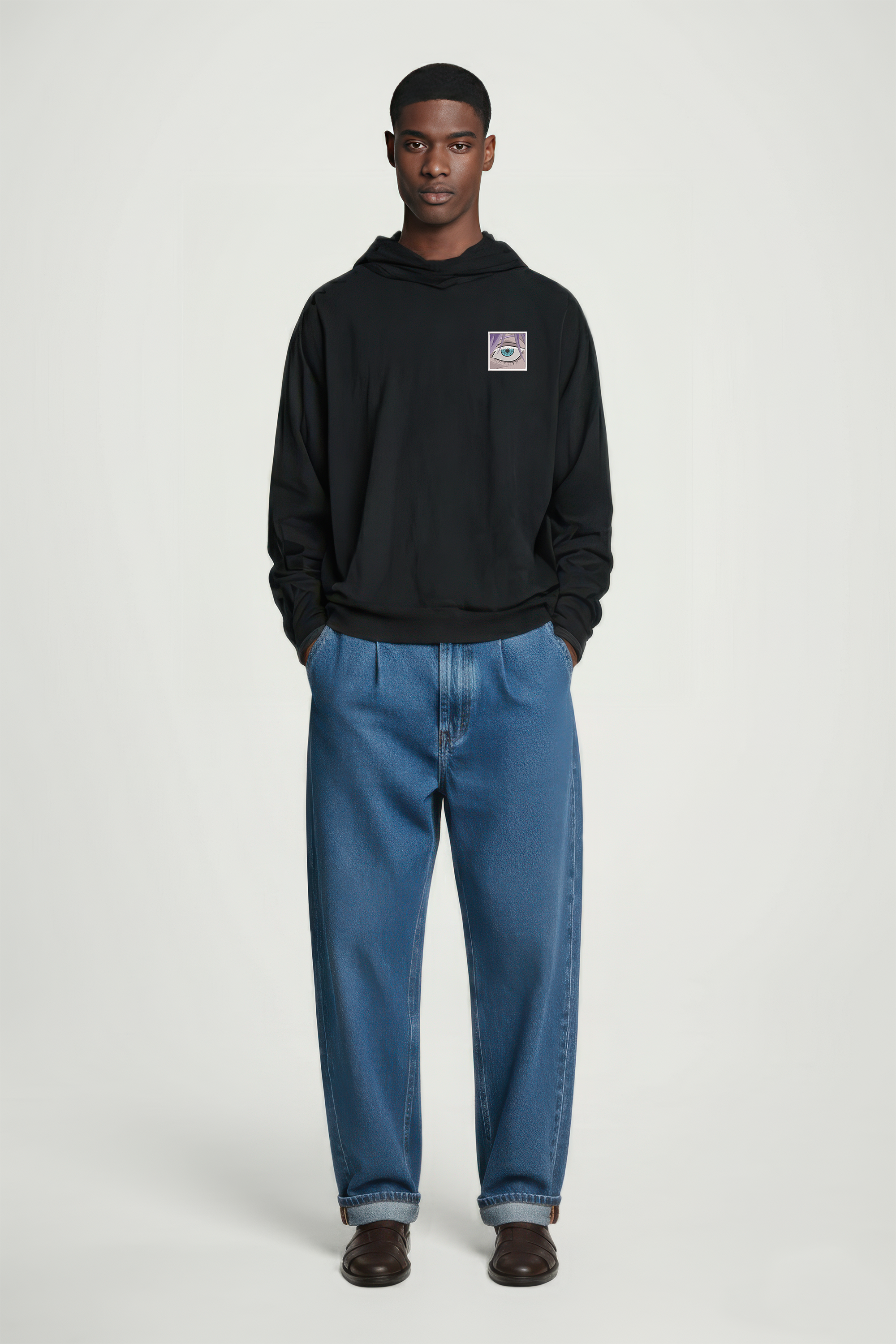 KAEL - OVERSİZE SWEATSHİRT -Gojo Satoru Yeniden Yapılandırılmış Nakış