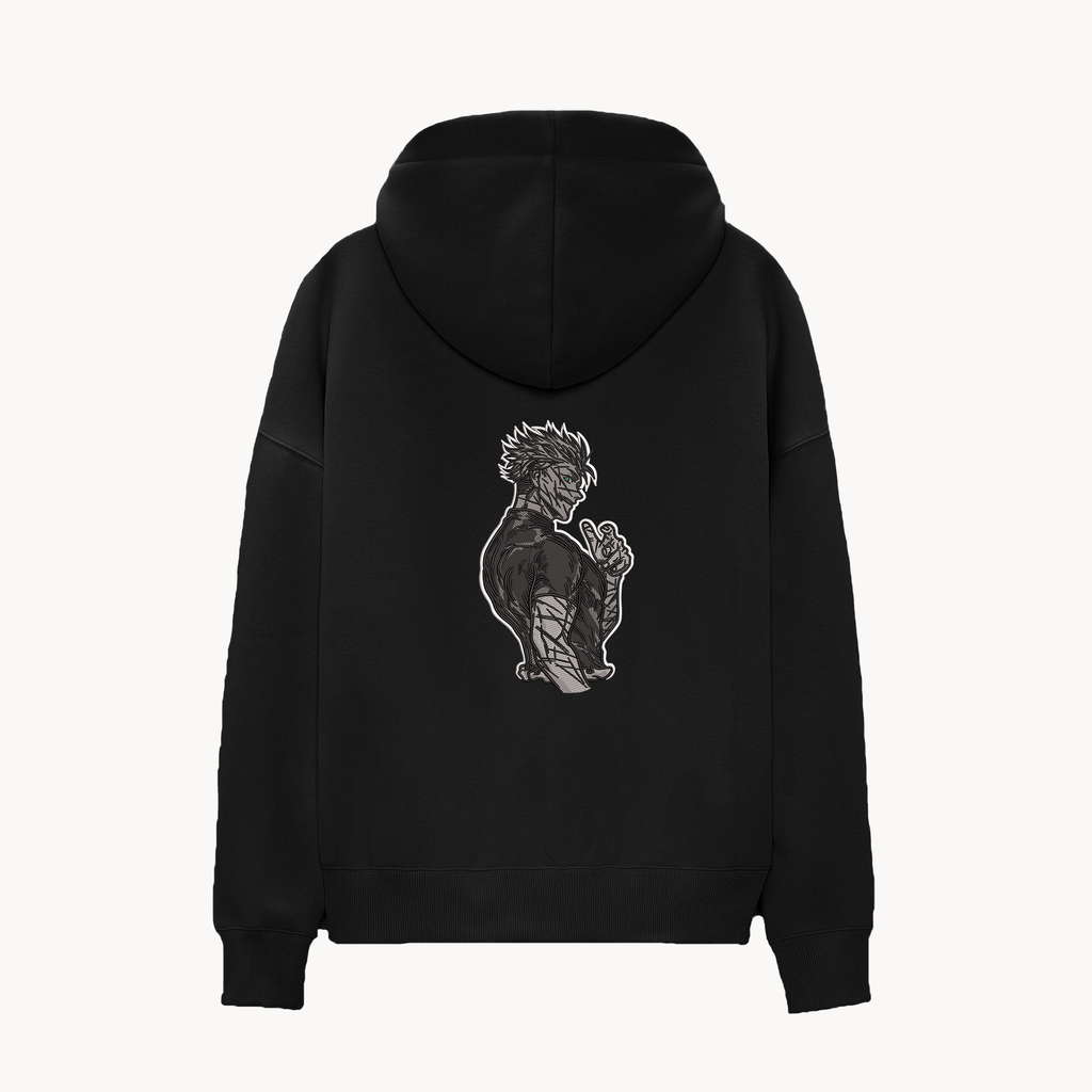 KAEL - OVERSİZE SWEATSHİRT -Gojo Satoru The Honored One Yeniden Yapılandırılmış Nakış