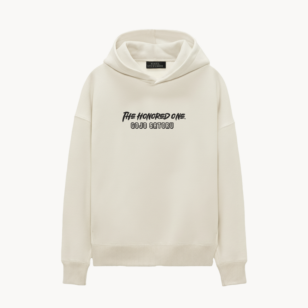 KAEL - OVERSİZE SWEATSHİRT -Gojo Satoru The Honored One Yeniden Yapılandırılmış Nakış