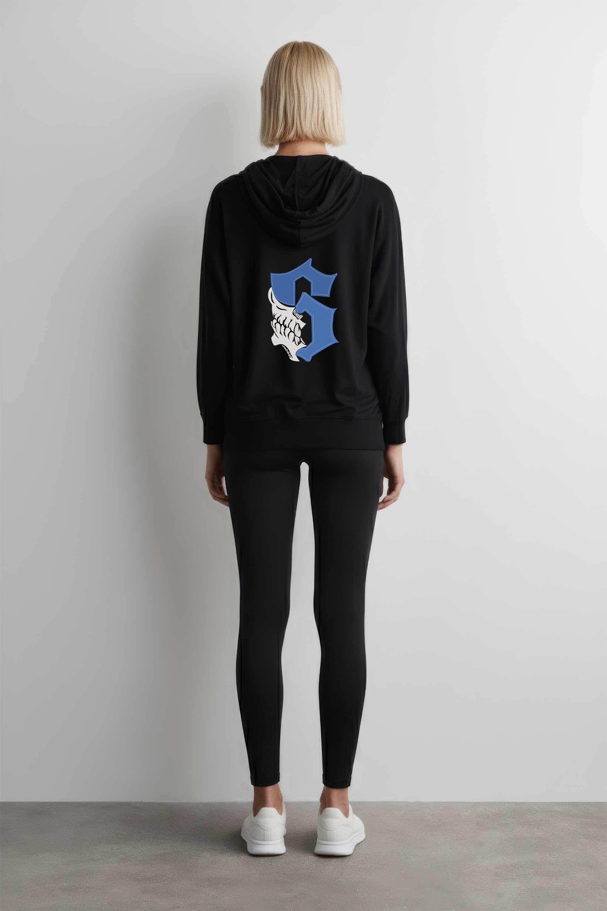 KAEL - OVERSİZE SWEATSHİRT - Grimmjow Jaegerjaquez Blue Yeniden Yapılandırılmış Nakış