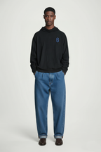 KAEL - OVERSİZE SWEATSHİRT - Grimmjow Jaegerjaquez Blue Yeniden Yapılandırılmış Nakış