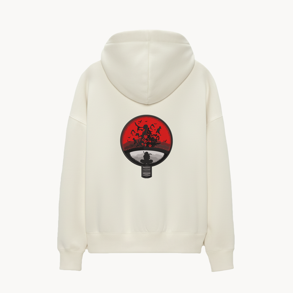 KAEL - OVERSİZE SWEATSHİRT - ObitoxItachi Mark Yeniden Yapılandırılmış Nakış