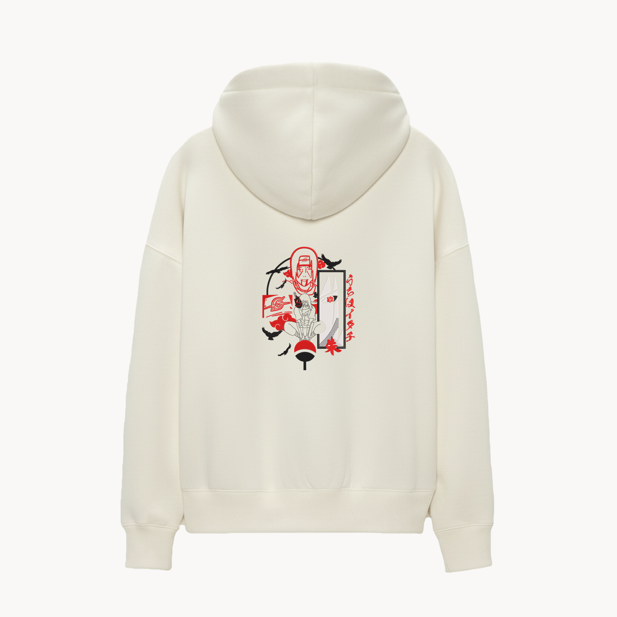 KAEL - OVERSİZE SWEATSHİRT - Uchiha Itachi Yeniden Yapılandırılmış Nakış