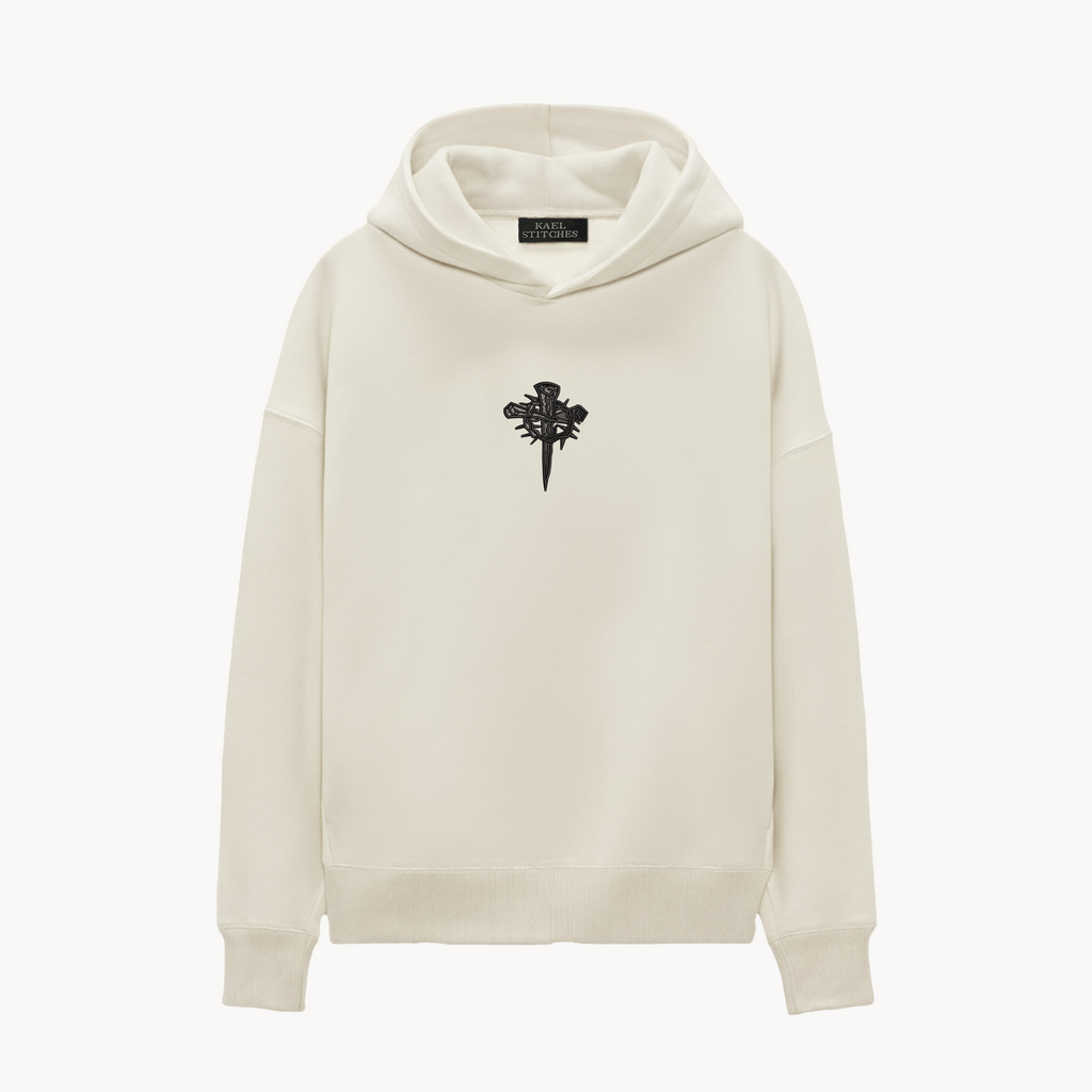 KAEL - OVERSİZE SWEATSHİRT - Holy Savior Yeniden Yapılandırılmış Nakış