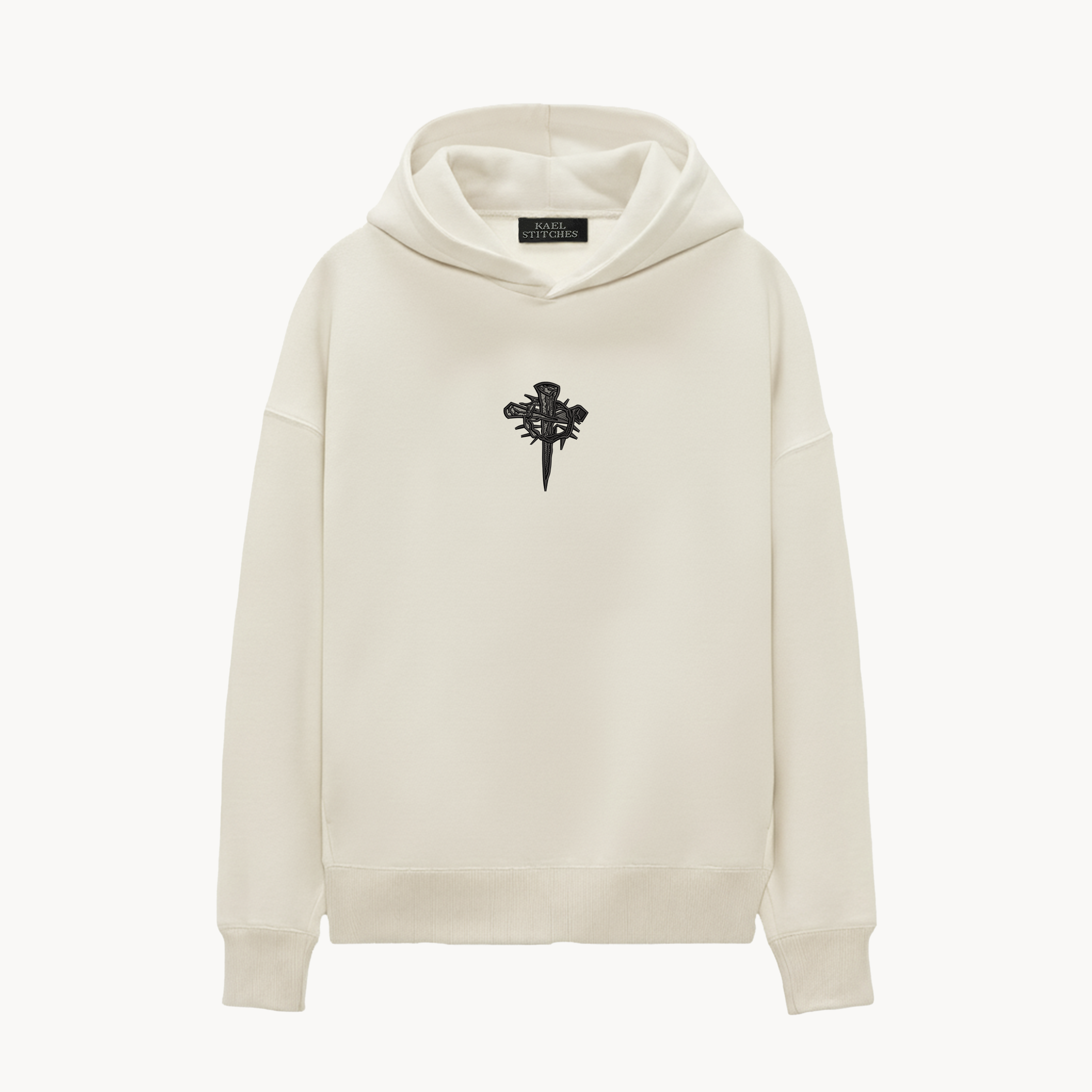 KAEL - OVERSİZE SWEATSHİRT - Holy Savior Yeniden Yapılandırılmış Nakış