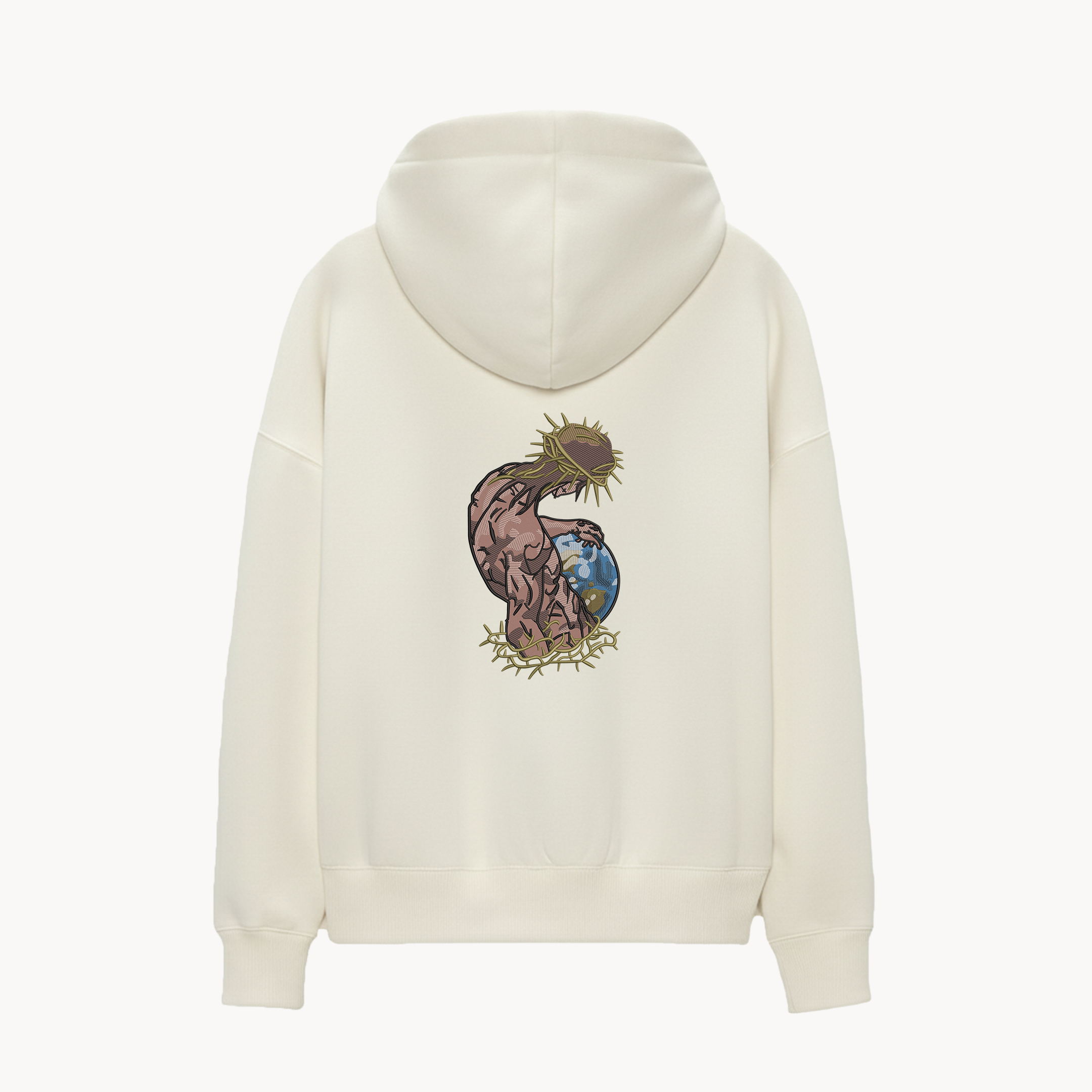 KAEL - OVERSİZE SWEATSHİRT - Holy Savior 2 Yeniden Yapılandırılmış Nakış