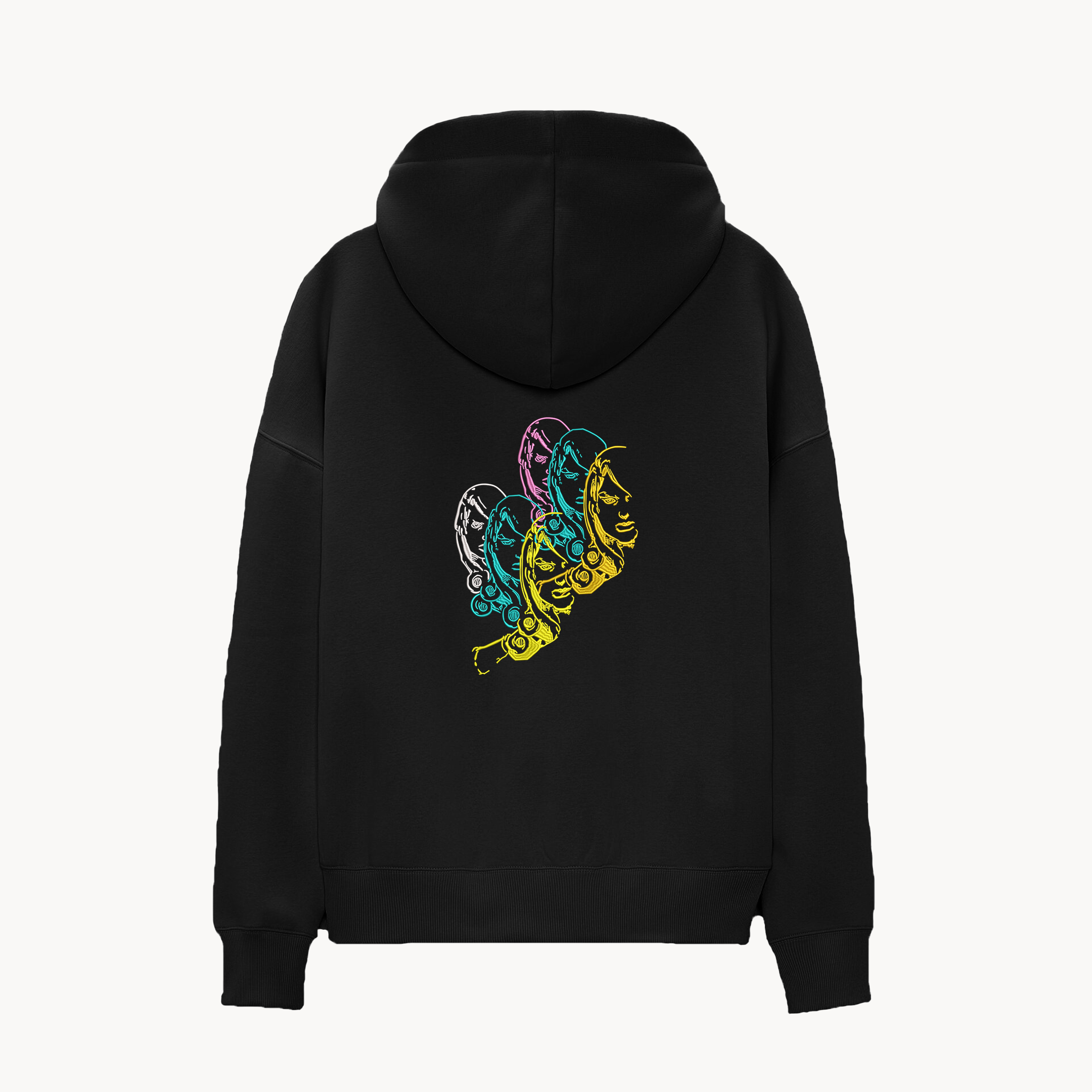 KAEL - D4C Oversize Hoodie Yeniden Yapılandırılmış Nakış