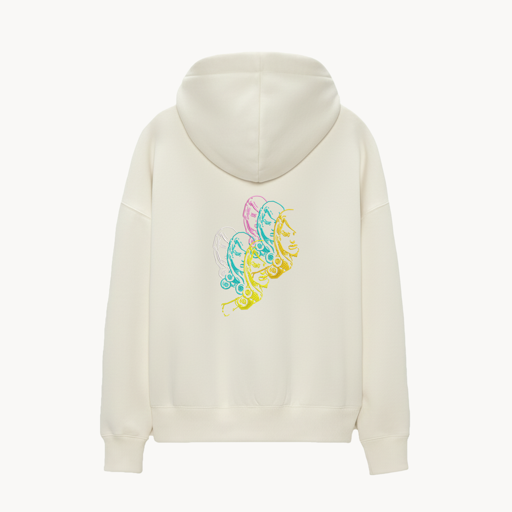 KAEL - D4C Oversize Hoodie Yeniden Yapılandırılmış Nakış