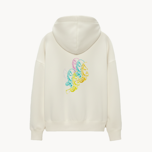 KAEL - D4C Oversize Hoodie Yeniden Yapılandırılmış Nakış