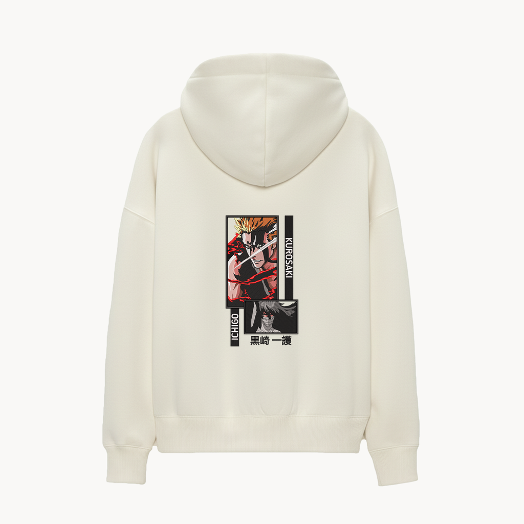 KAEL - OVERSİZE SWEATSHİRT - Kurosaki Ichigo Yeniden Yapılandırılmış Nakış