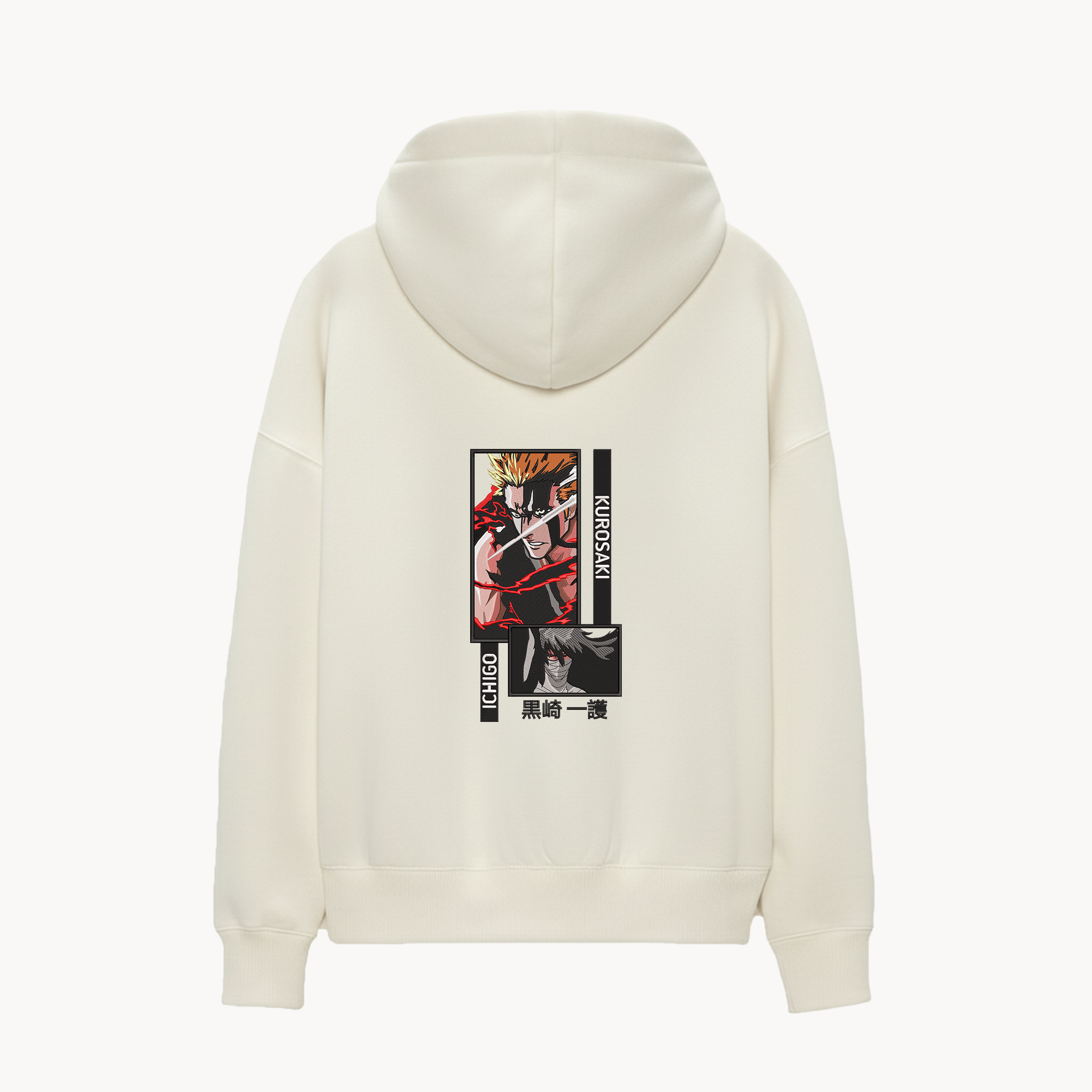 KAEL - OVERSİZE SWEATSHİRT - Kurosaki Ichigo Yeniden Yapılandırılmış Nakış