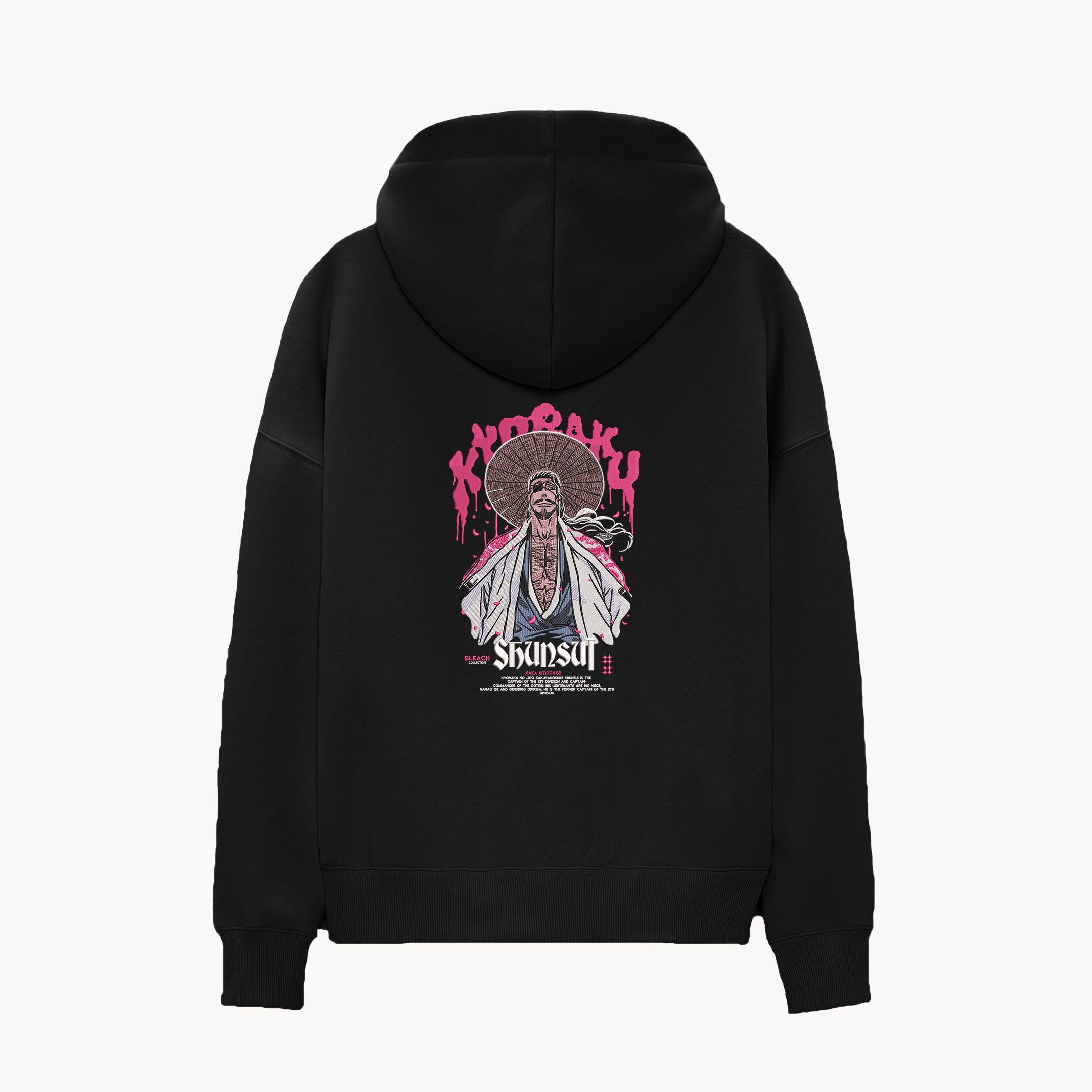 KAEL - OVERSİZE SWEATSHİRT - Kyoraku Shunsui - Yeniden Yapılandırılmış Nakış