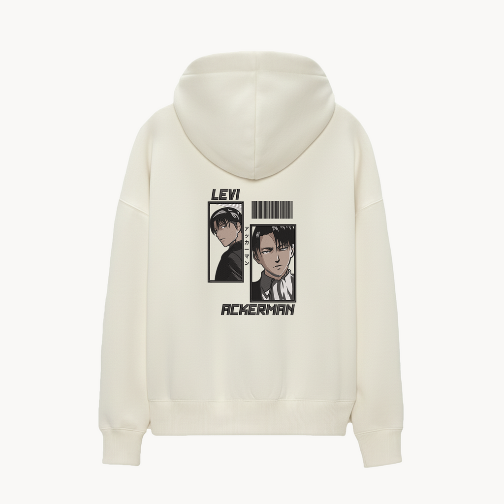 KAEL - OVERSİZE SWEATSHİRT - Levi Ackerman Yeniden Yapılandırılmış Nakış