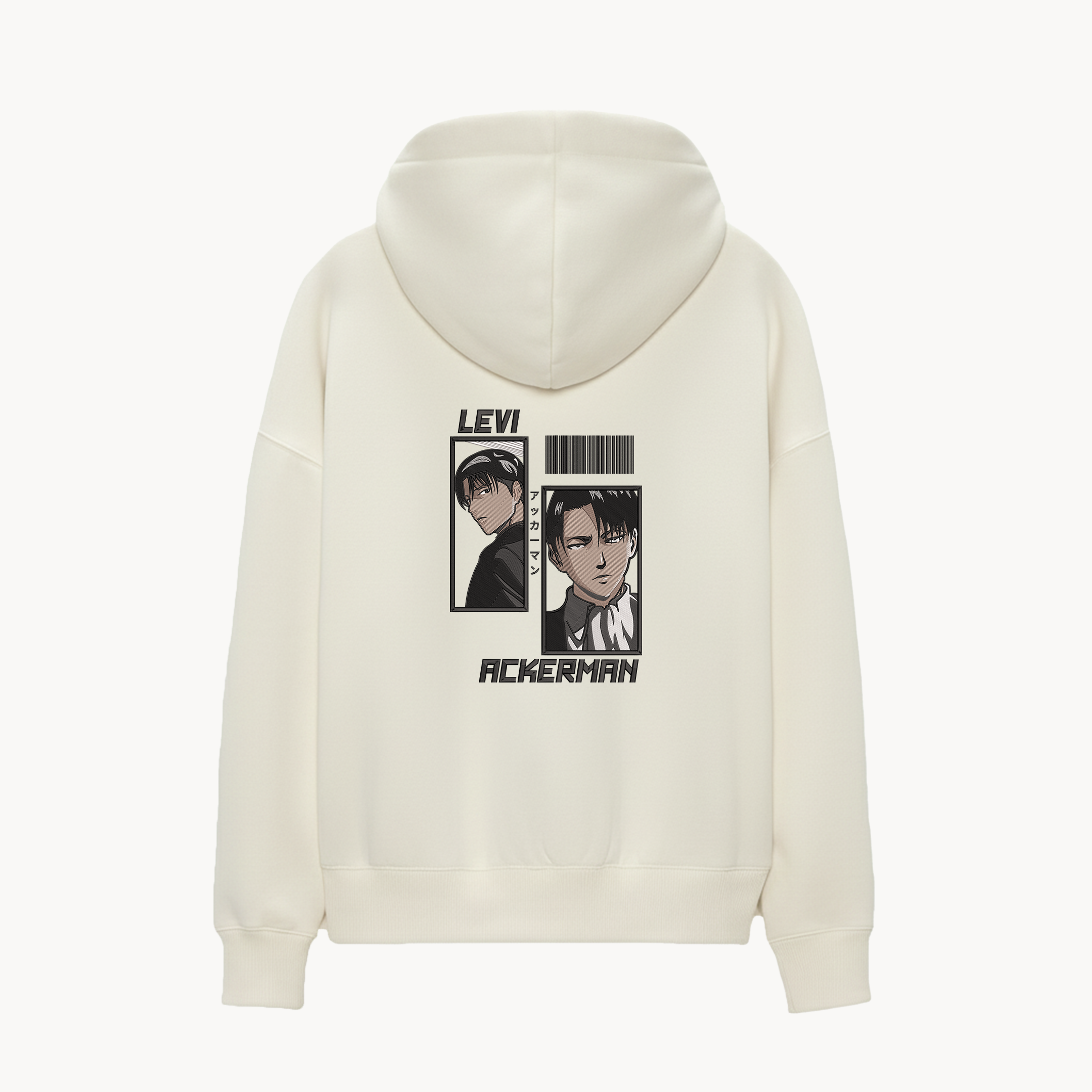 KAEL - OVERSİZE SWEATSHİRT - Levi Ackerman Yeniden Yapılandırılmış Nakış