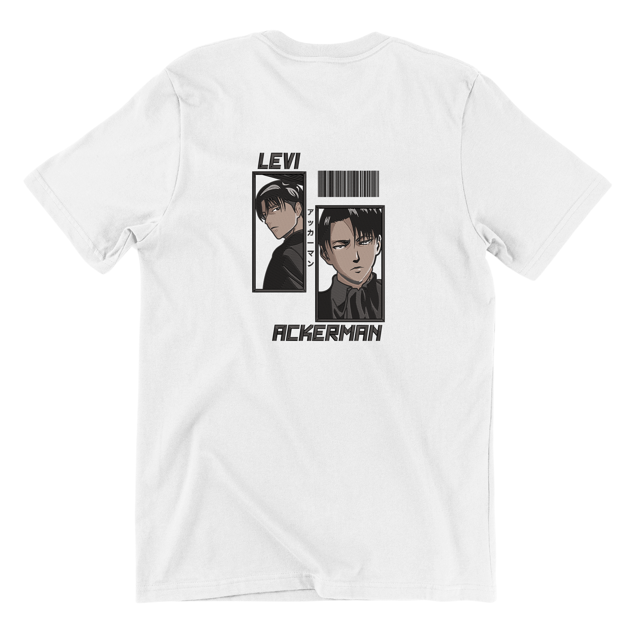 KAEL - Levi Ackerman Oversize Tshirt Yeniden Yapılandırılmış Nakış