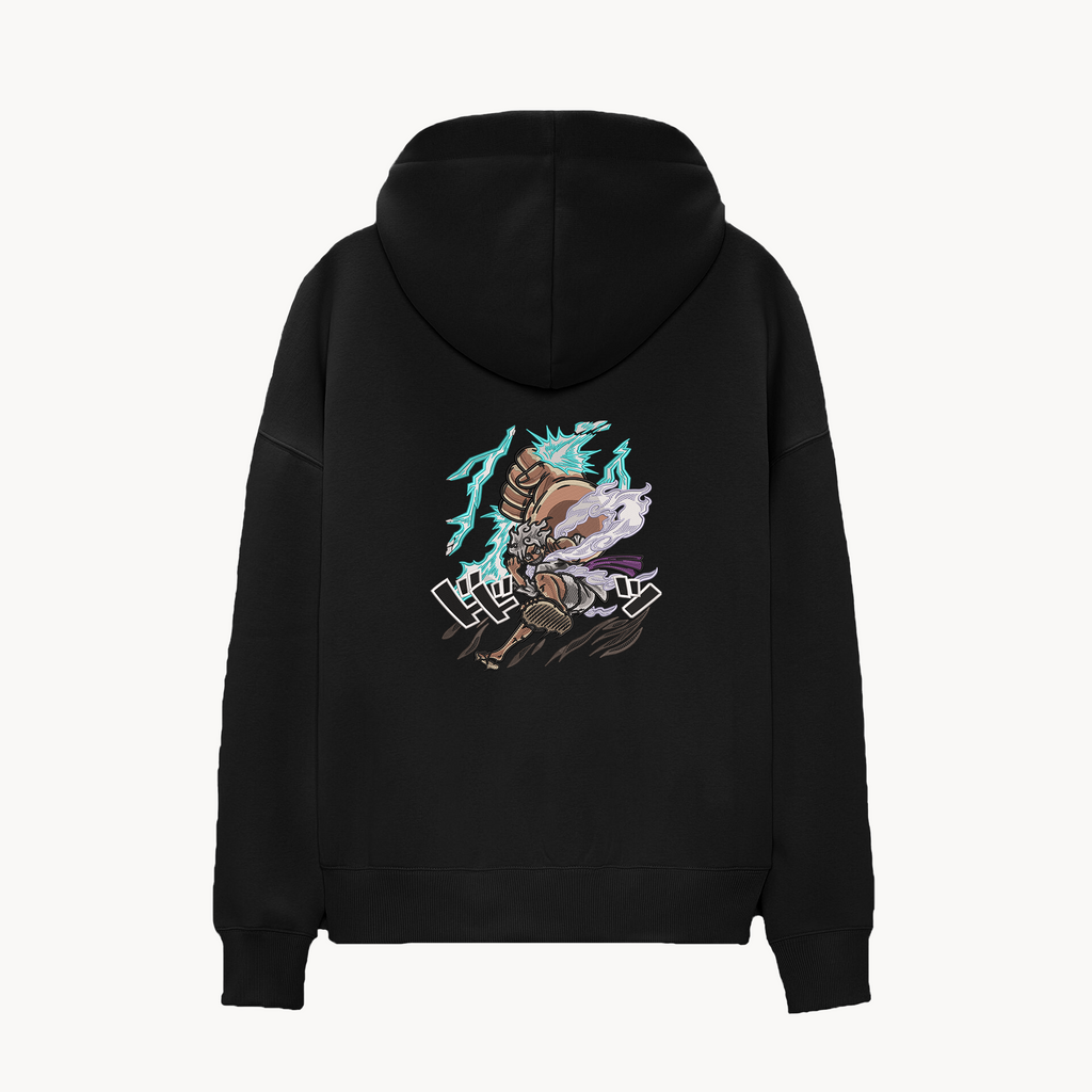 KAEL - OVERSİZE SWEATSHİRT - Monkey D. Luffy Big Punch Yeniden Yapılandırılmış Nakış