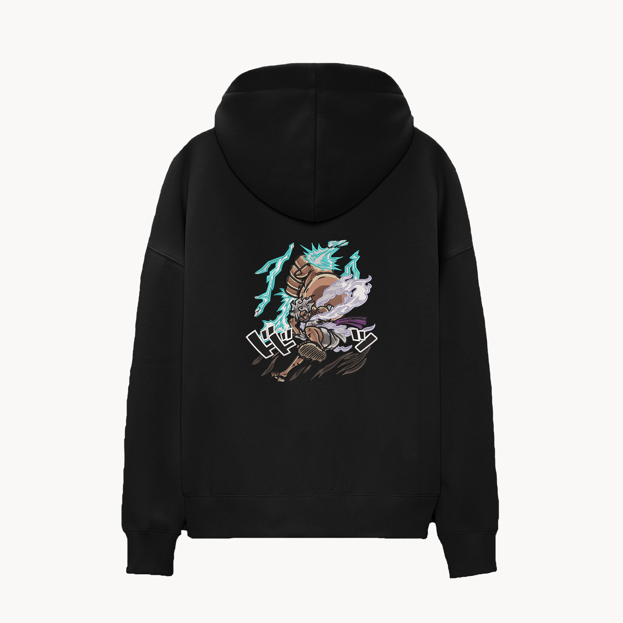 KAEL - OVERSİZE SWEATSHİRT - Monkey D. Luffy Big Punch Yeniden Yapılandırılmış Nakış