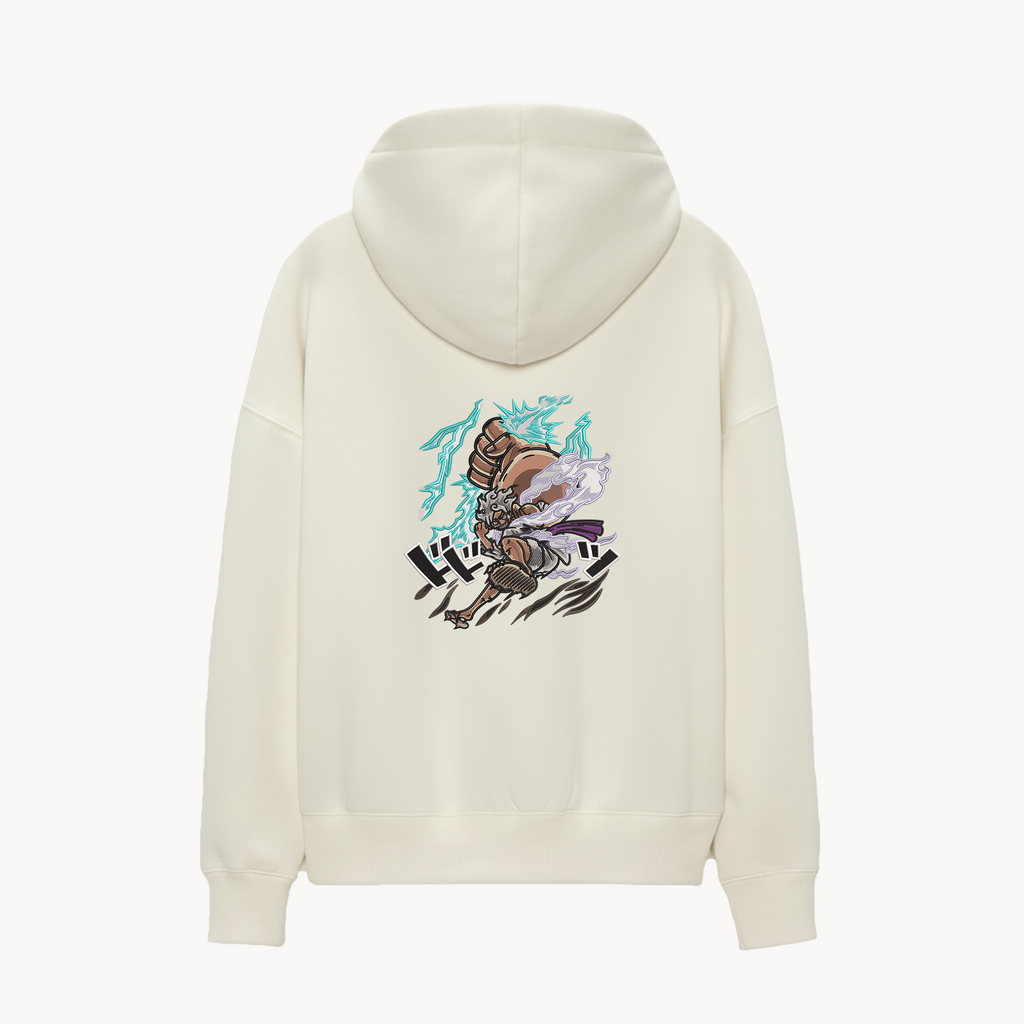 KAEL - OVERSİZE SWEATSHİRT - Monkey D. Luffy Big Punch Yeniden Yapılandırılmış Nakış