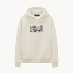 KAEL - OVERSIZE SWEATSHIRT - LUFFY GEAR 5 BW Yapılandırılmış Nakış