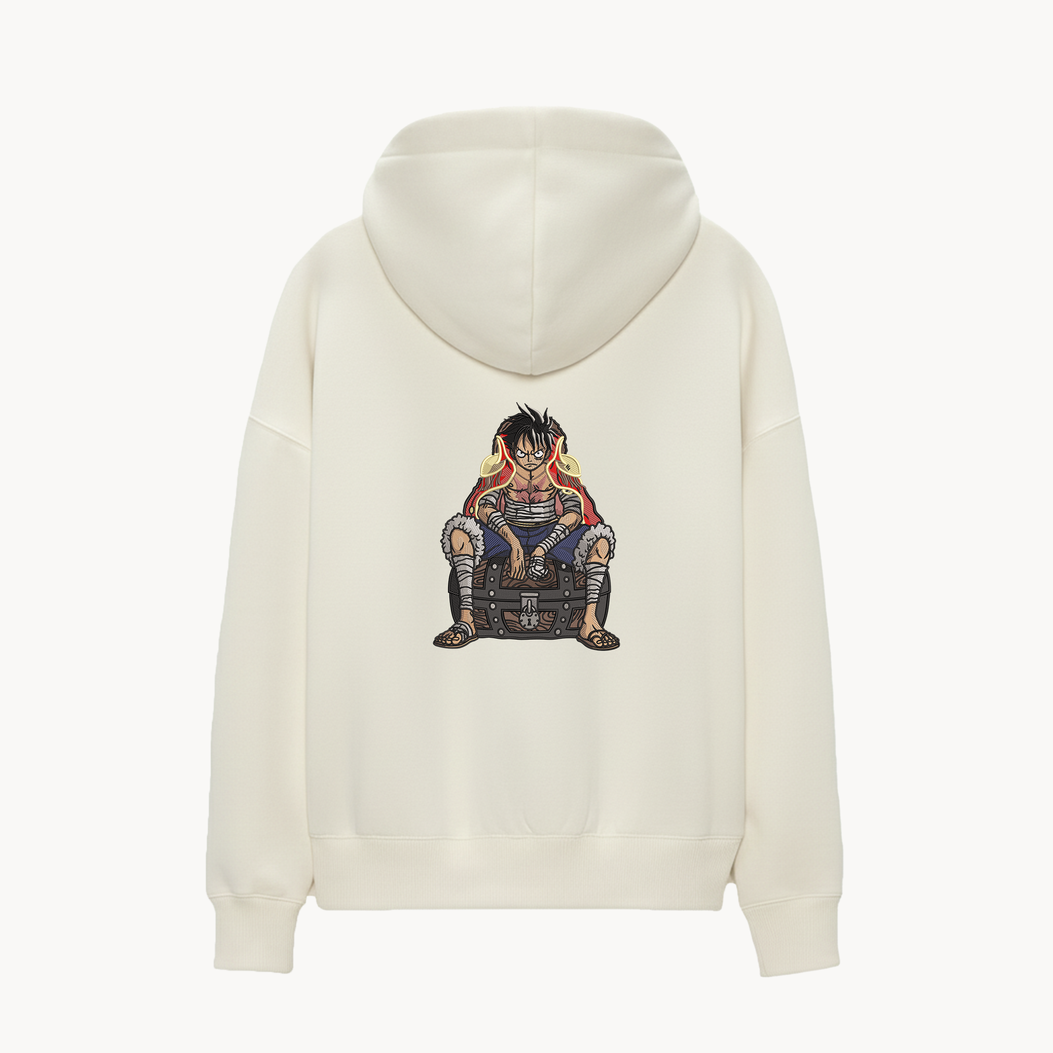 KAEL - OVERSİZE SWEATSHİRT - Monkey D. Luffy Treasure Yeniden Yapılandırılmış Nakış