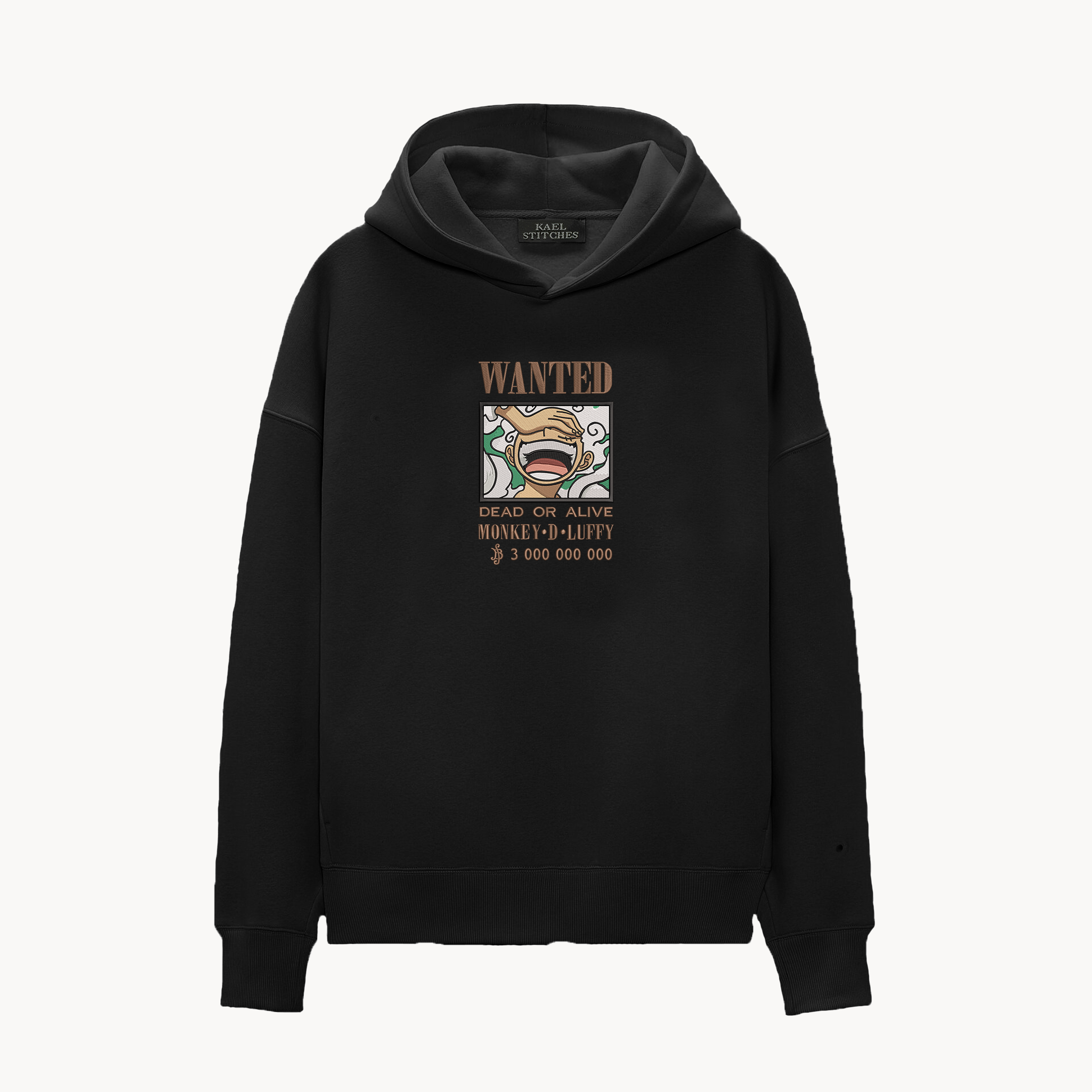 KAEL - OVERSİZE SWEATSHİRT - Monkey D. Luffy Bounty Yeniden Yapılandırılmış Nakış