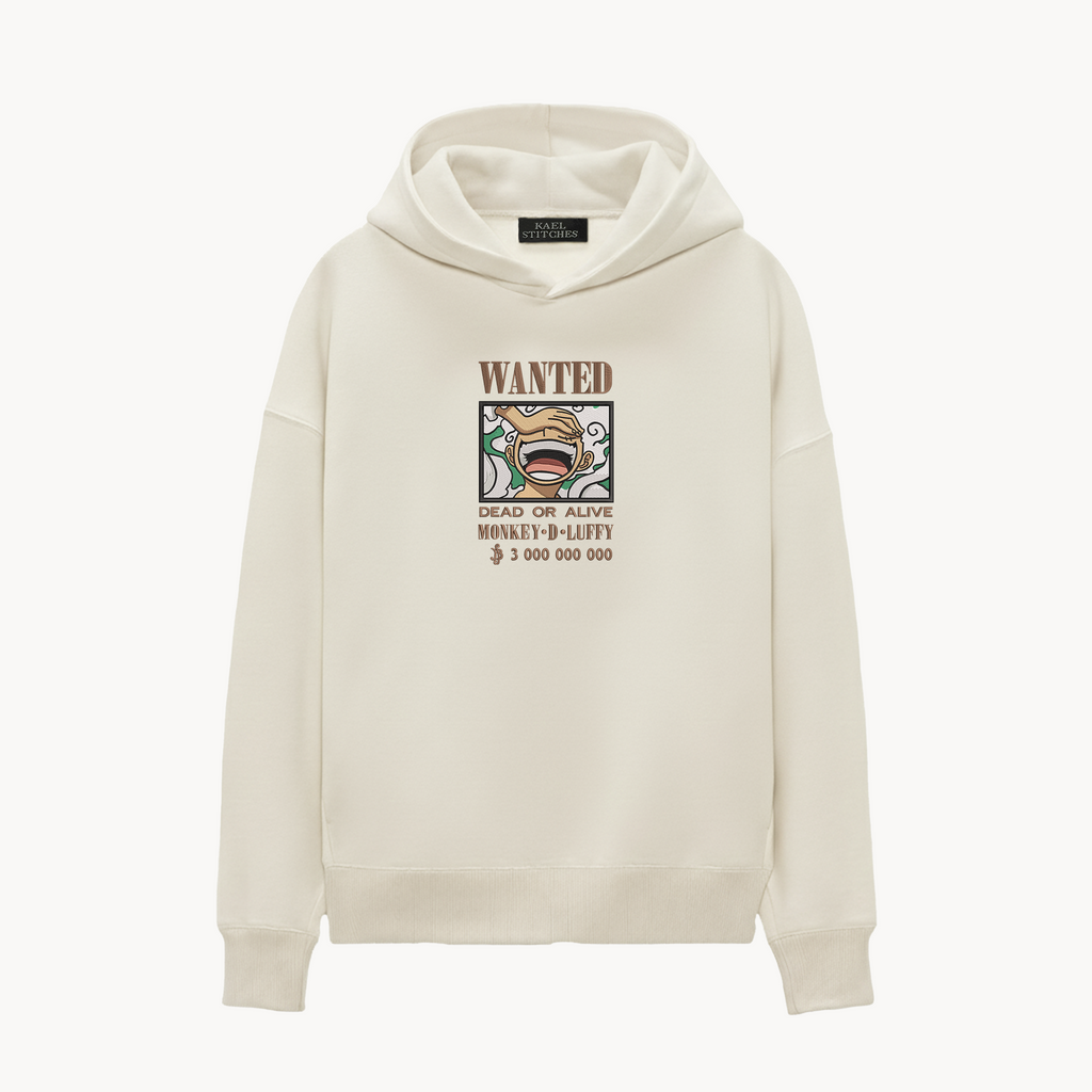KAEL - OVERSİZE SWEATSHİRT - Monkey D. Luffy Bounty Yeniden Yapılandırılmış Nakış