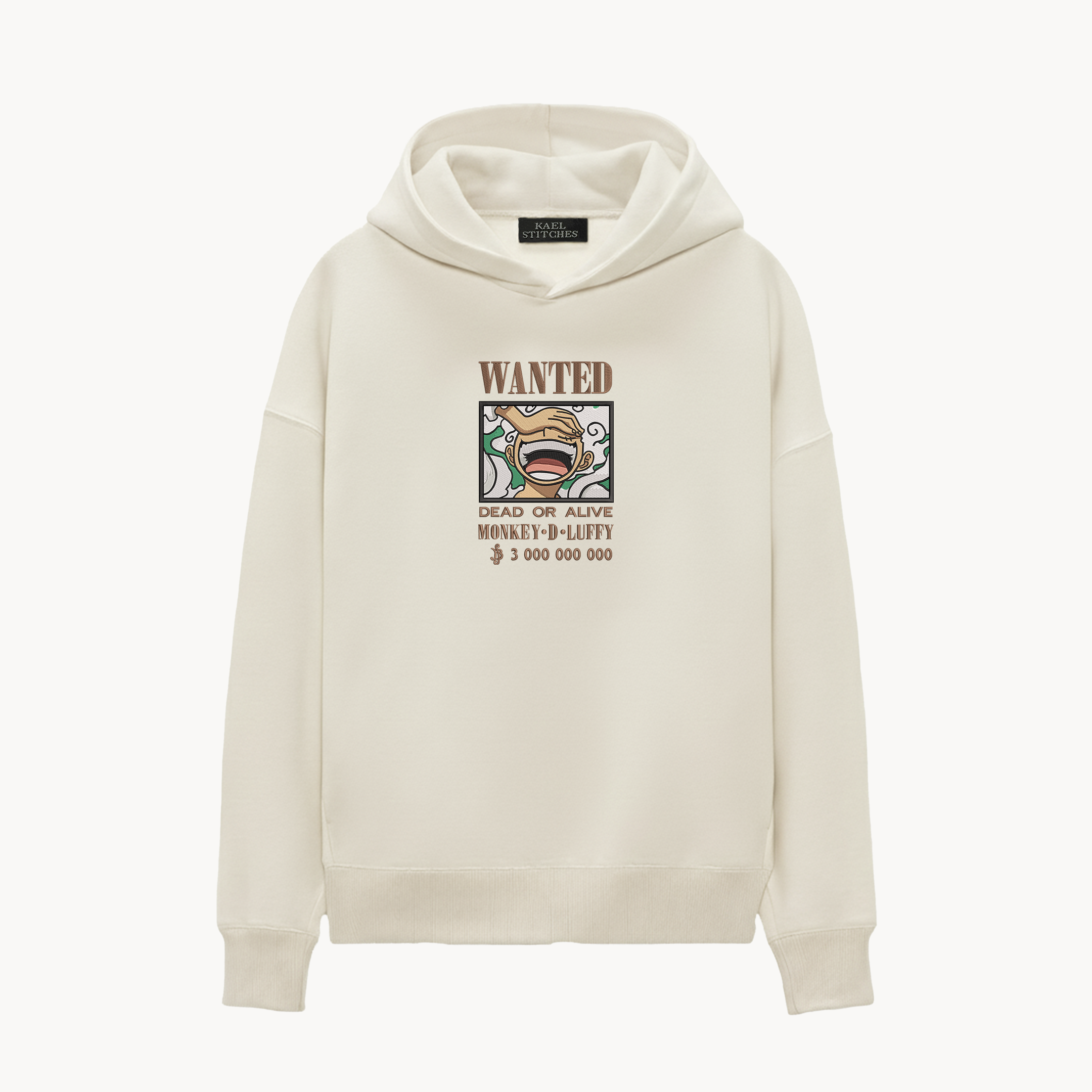 KAEL - OVERSİZE SWEATSHİRT - Monkey D. Luffy Bounty Yeniden Yapılandırılmış Nakış