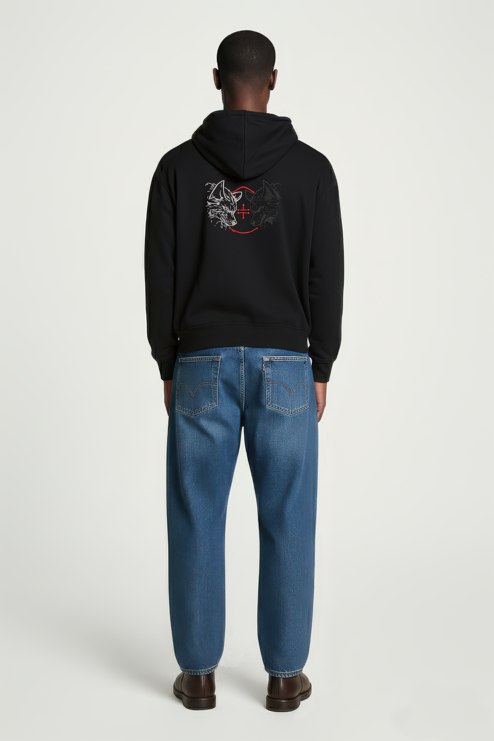 KAEL - OVERSİZE SWEATSHİRT - Megumi Divine Dogs Yeniden Yapılandırılmış Nakış