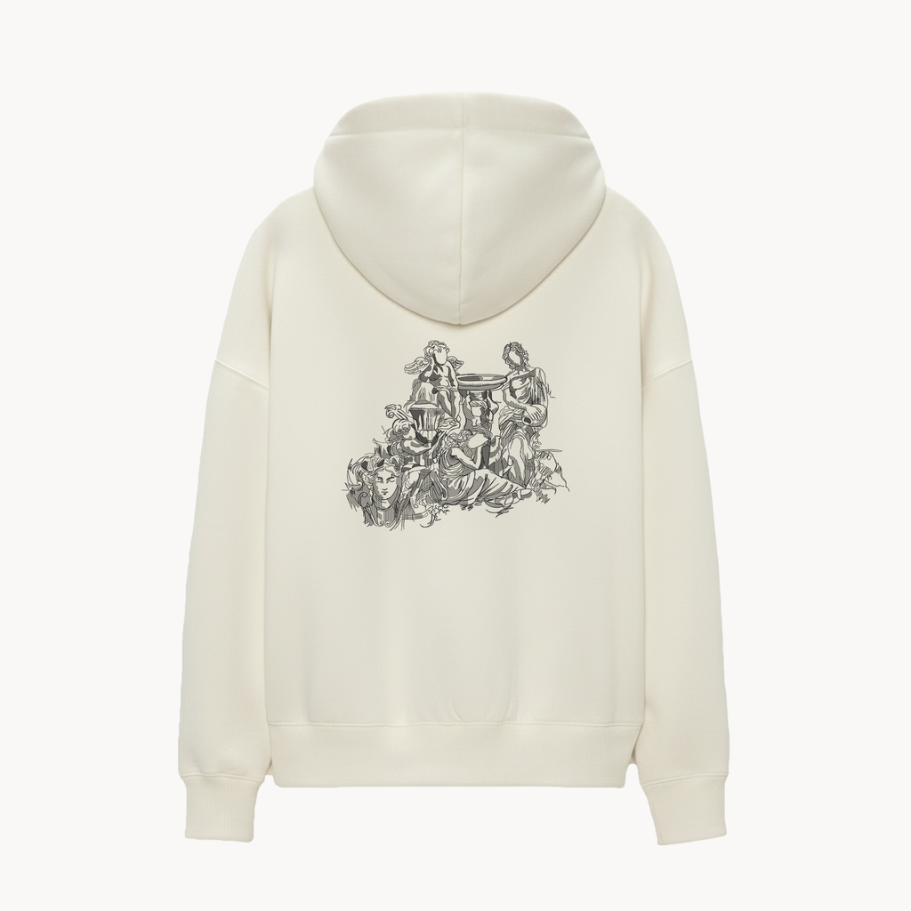 KAEL - OVERSİZE SWEATSHİRT - ANGELS Yeniden Yapılandırılmış Nakış