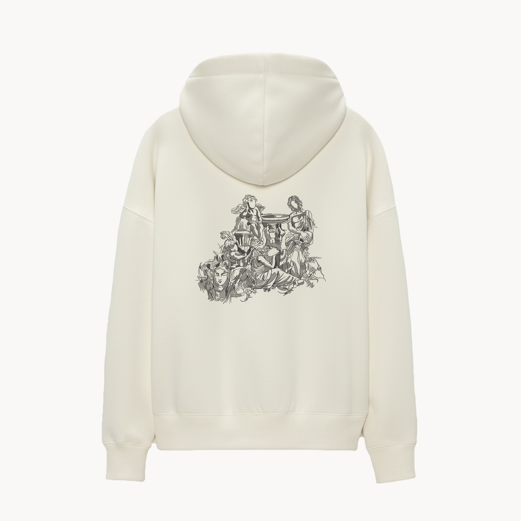 KAEL - OVERSİZE SWEATSHİRT - ANGELS Yeniden Yapılandırılmış Nakış