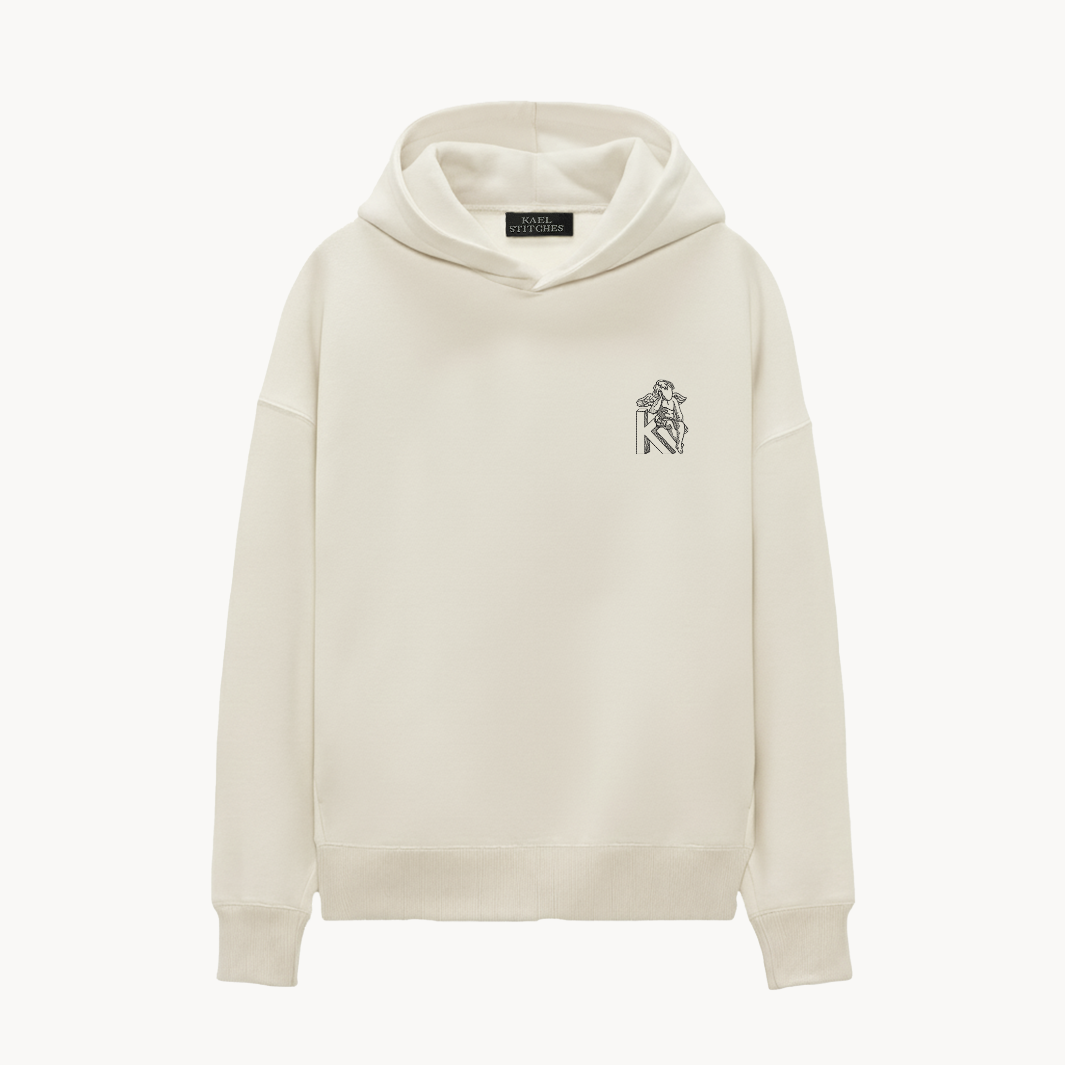 KAEL - OVERSİZE SWEATSHİRT - ANGELS Yeniden Yapılandırılmış Nakış