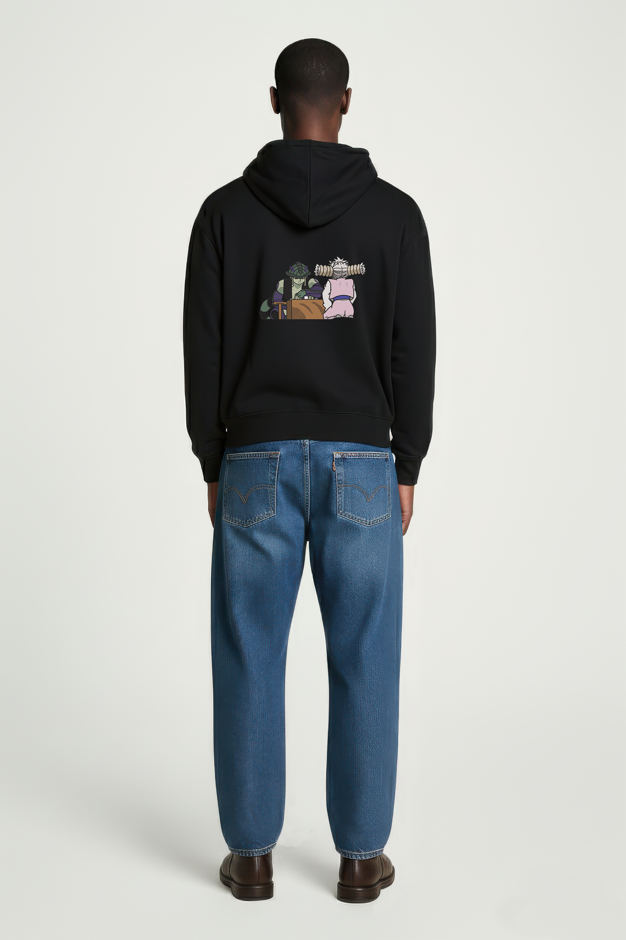 KAEL - OVERSİZE SWEATSHİRT - Komugi Meruem Gungi Battle Yeniden Yapılandırılmış Nakış