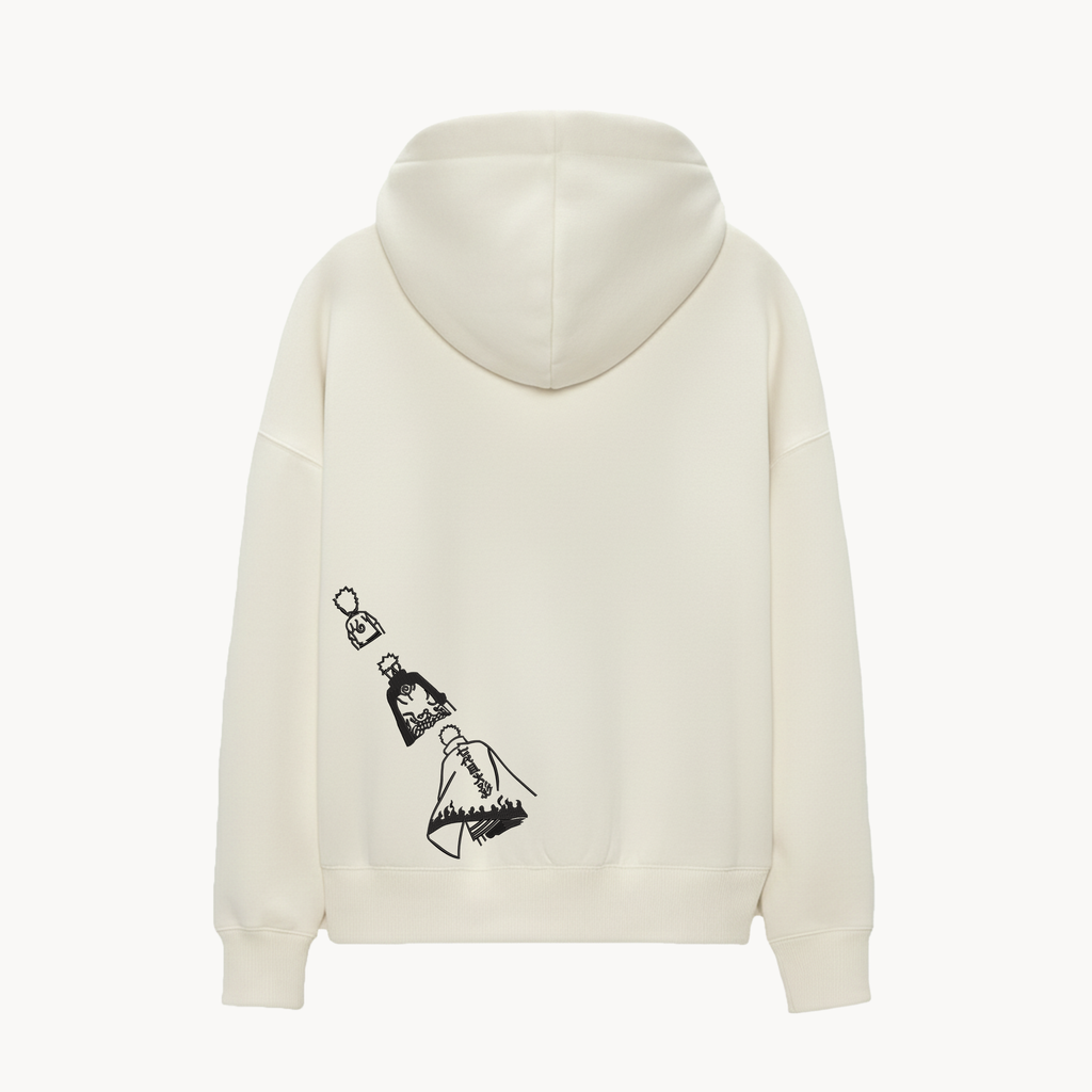 KAEL - OVERSİZE SWEATSHİRT - Uzumaki Naruto Yeniden Yapılandırılmış Nakış