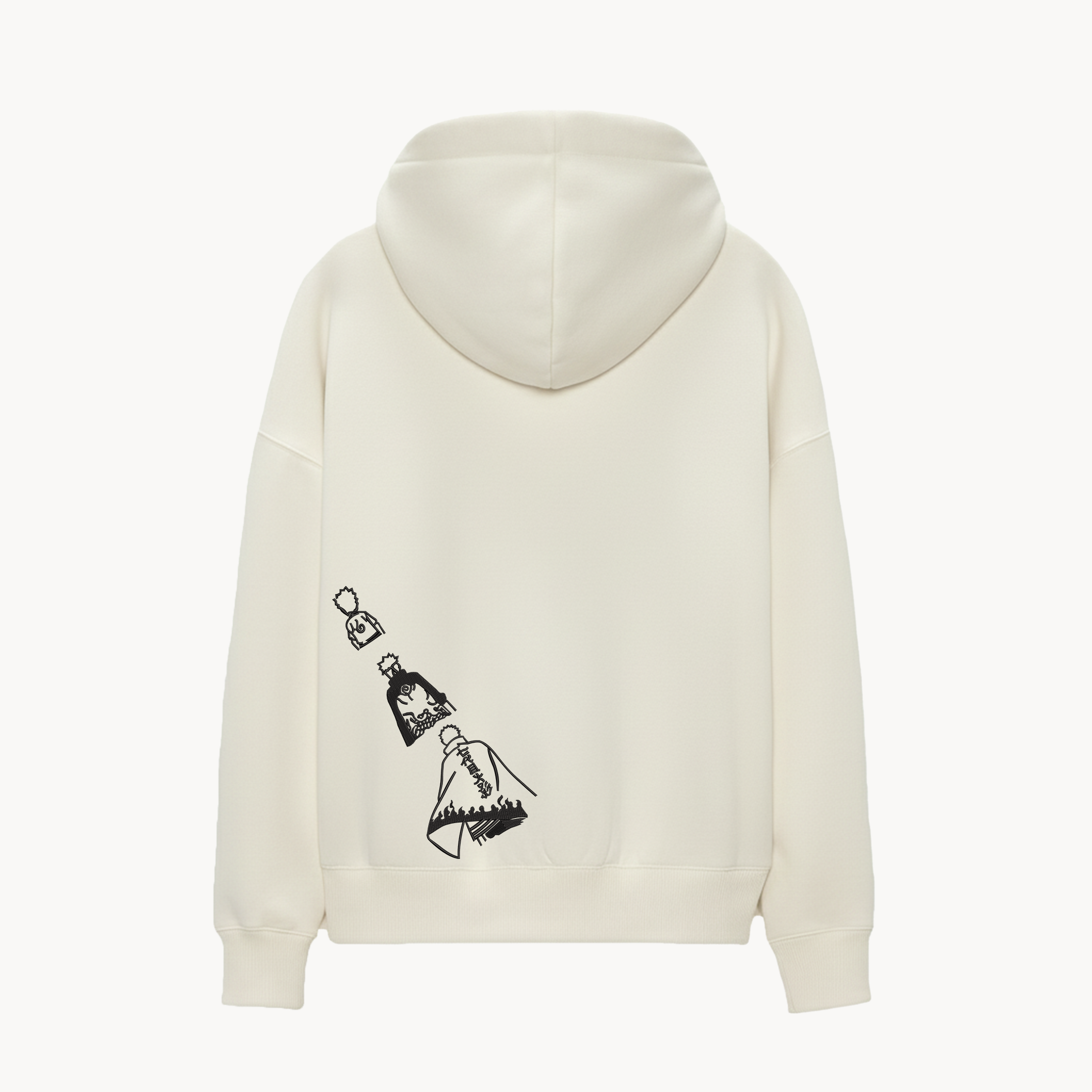 KAEL - OVERSİZE SWEATSHİRT - Uzumaki Naruto Yeniden Yapılandırılmış Nakış